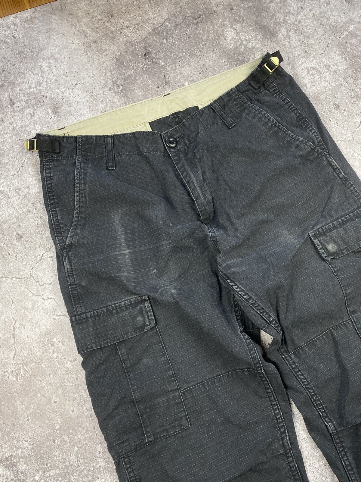 Carhartt × Dickies × Vintage VINTAGE CARHARTT CARGO BAGGY PANTS FADED BLACK 00s Size US 32 / EU 48 - 6 Thumbnail