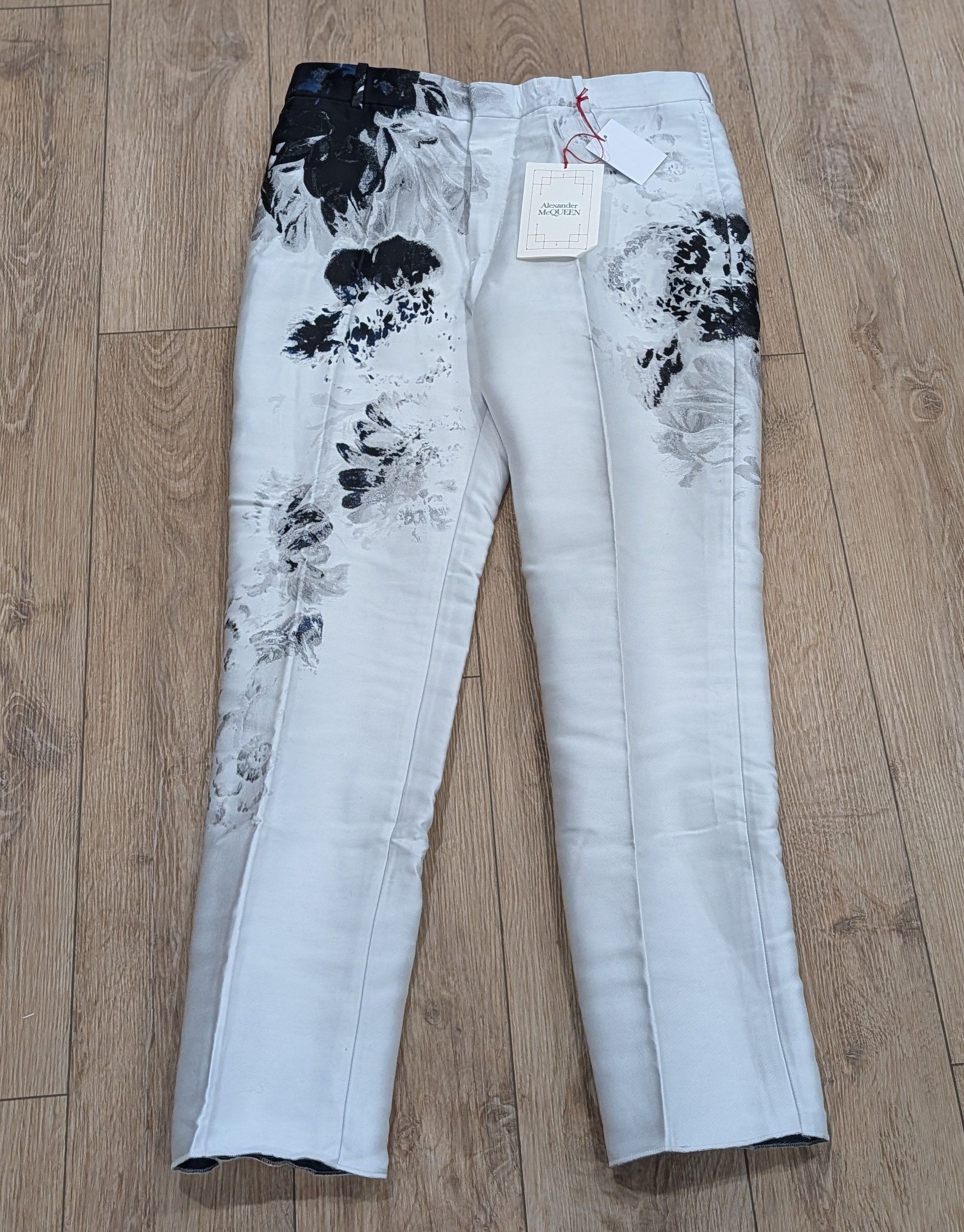 Alexander McQueen Alexander McQueen Floral Jacquard Trousers 54 US 38 Size US 38 / EU 54 - 1 Thumbnail