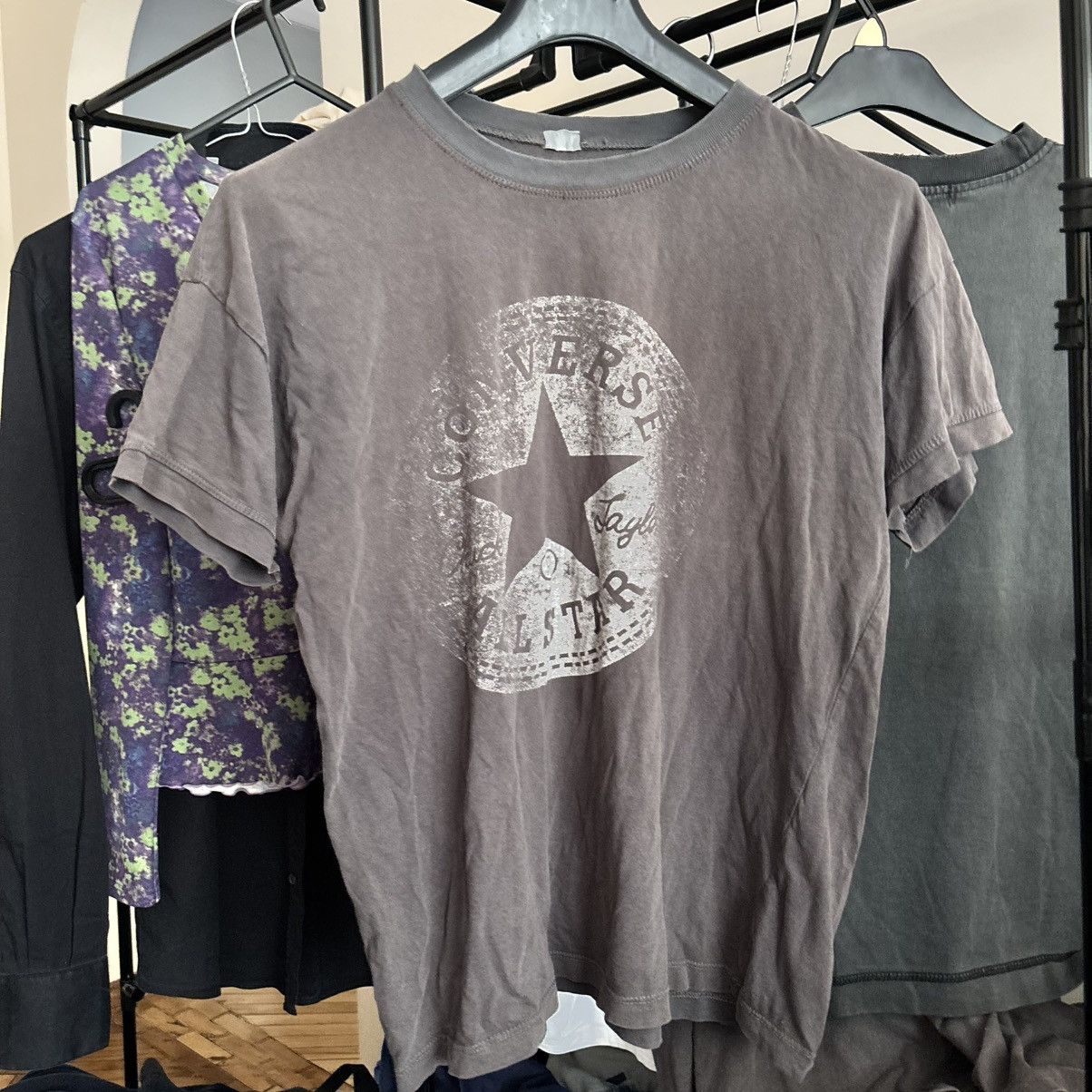 Vintage Vintage 80’s Faded and Distressed Converse Punk T-Shirt ERD Size US M / EU 48-50 / 2 - 1 Thumbnail