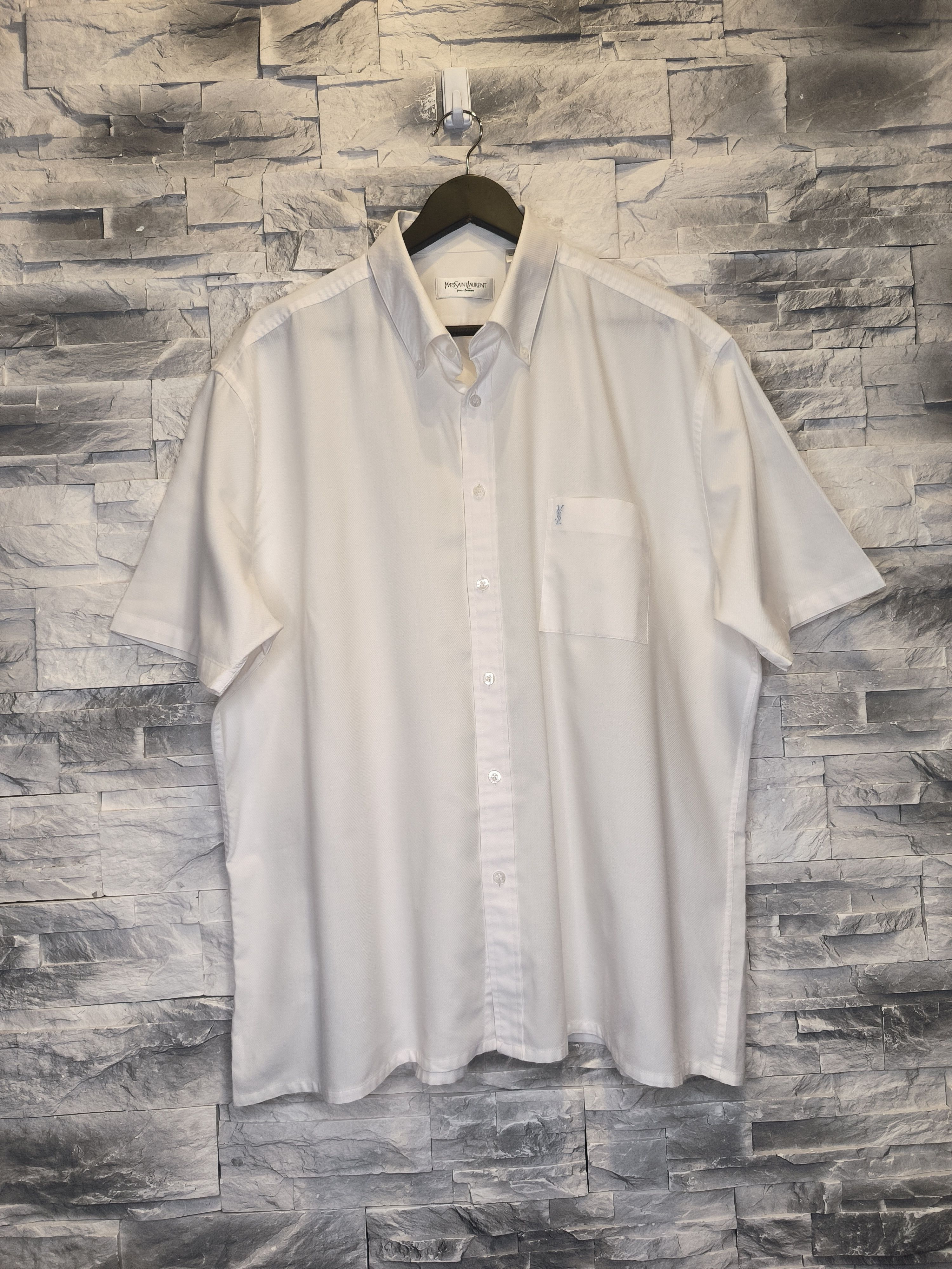 Yves Saint Laurent YSL Pour Homme Shirt Button-Up Yves Saint Laurent Size US XXL / EU 58 / 5 - 1 Thumbnail