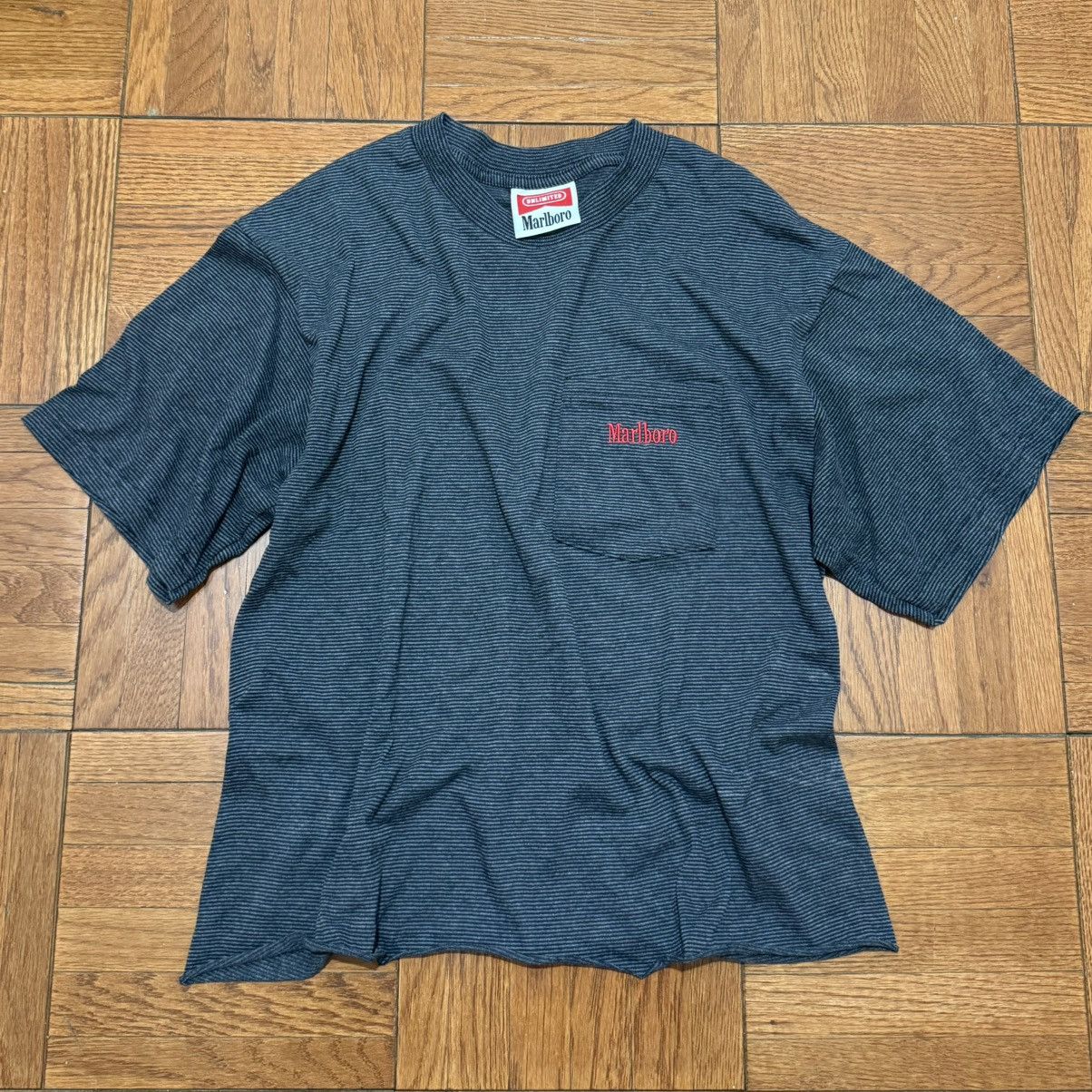 Marlboro Vintage 1990’s Marlboro Striped T-Shirt Size S/M Size US M / EU 48-50 / 2 - 1 Thumbnail