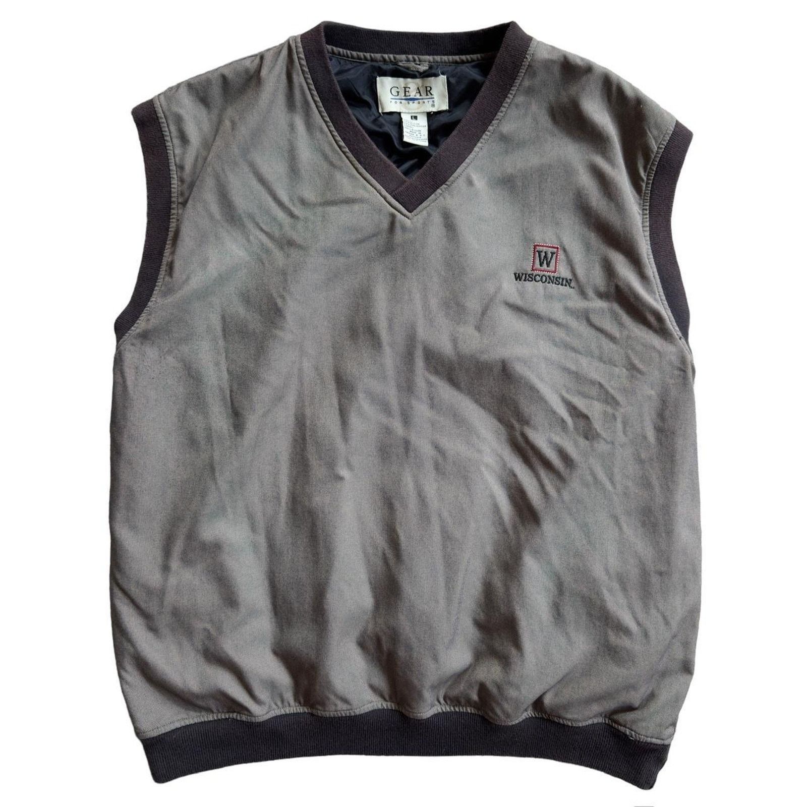 NCAA × Vintage Vintage Wisconsin Badgers Vest Size US L / EU 52-54 / 3 - 2 Thumbnail