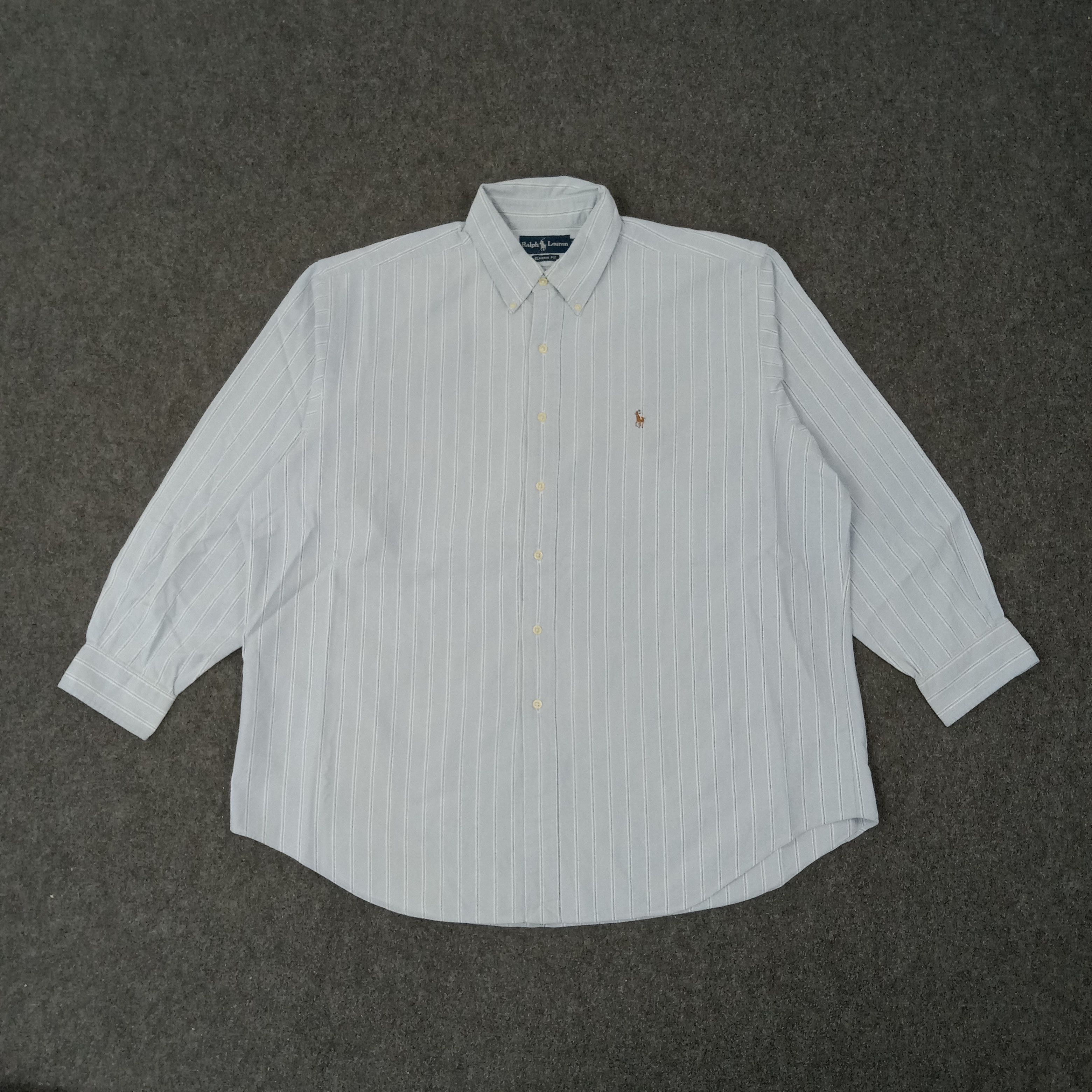 Ralph Lauren Ralph Lauren Classic Fit Striped Button Up Shirt C259N75 Size US XXL / EU 58 / 5 - 1 Thumbnail