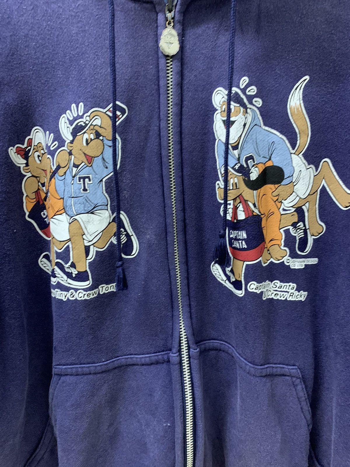 Vintage VINTAGE CAPTAIN SANTA SPORTS CLUB HOODIE Size US L / EU 52-54 / 3 - 4 Thumbnail