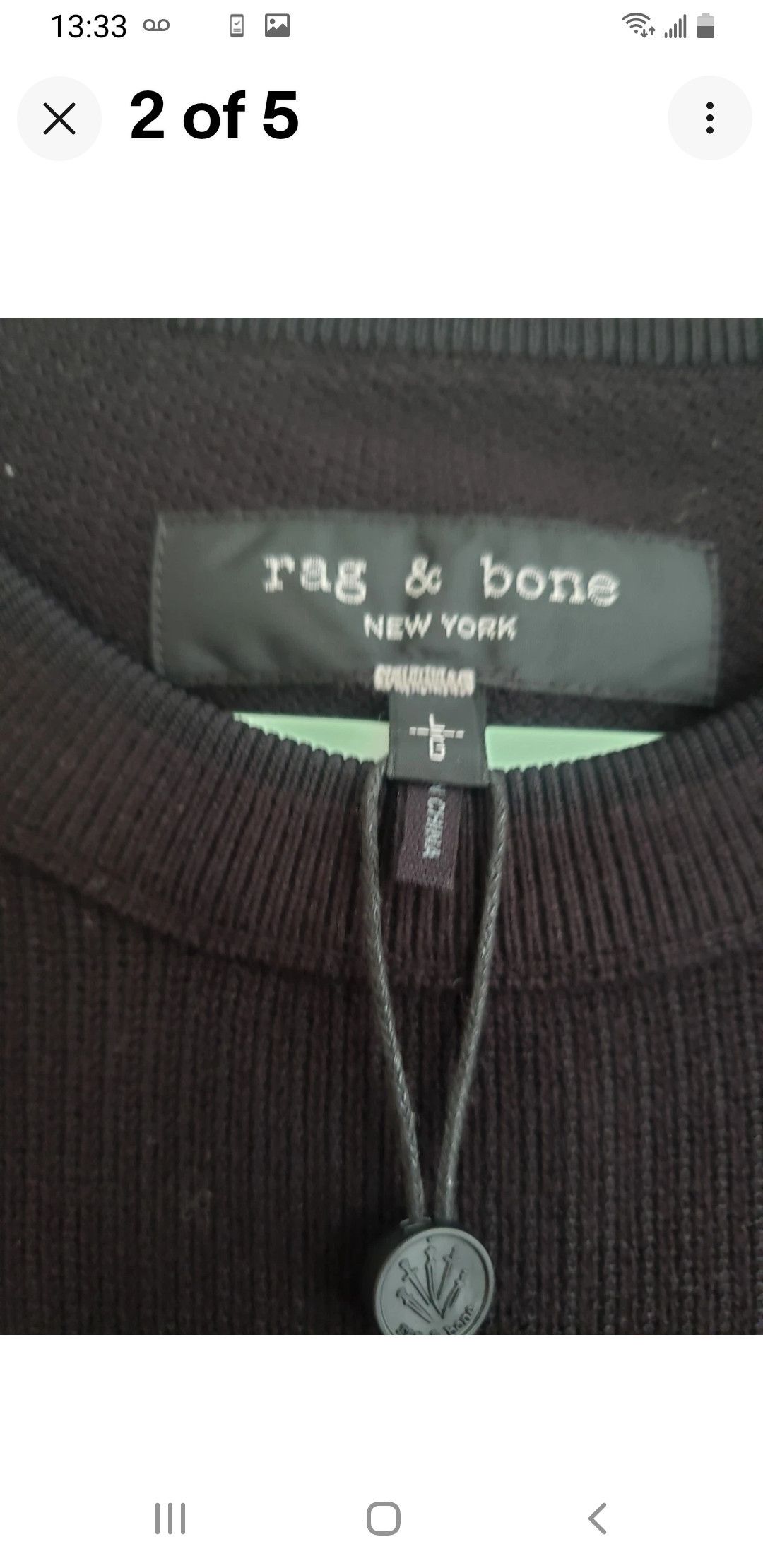Rag & Bone Black t-shirt Size US L / EU 52-54 / 3 - 4 Thumbnail