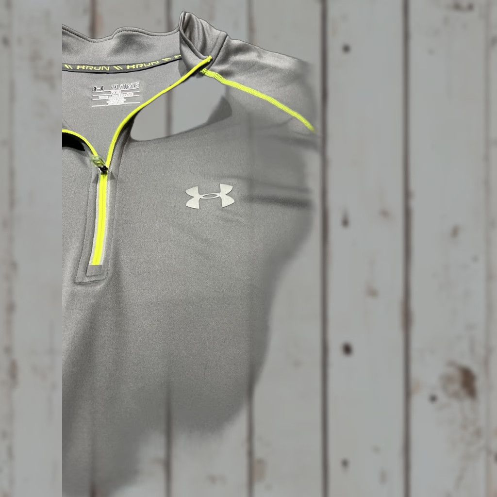 Under Armour Under Armour 1/4 Zip Pullover Mens 2XL Gray Active Casual Fitted Stretch Size US XXL / EU 58 / 5 - 1 Thumbnail