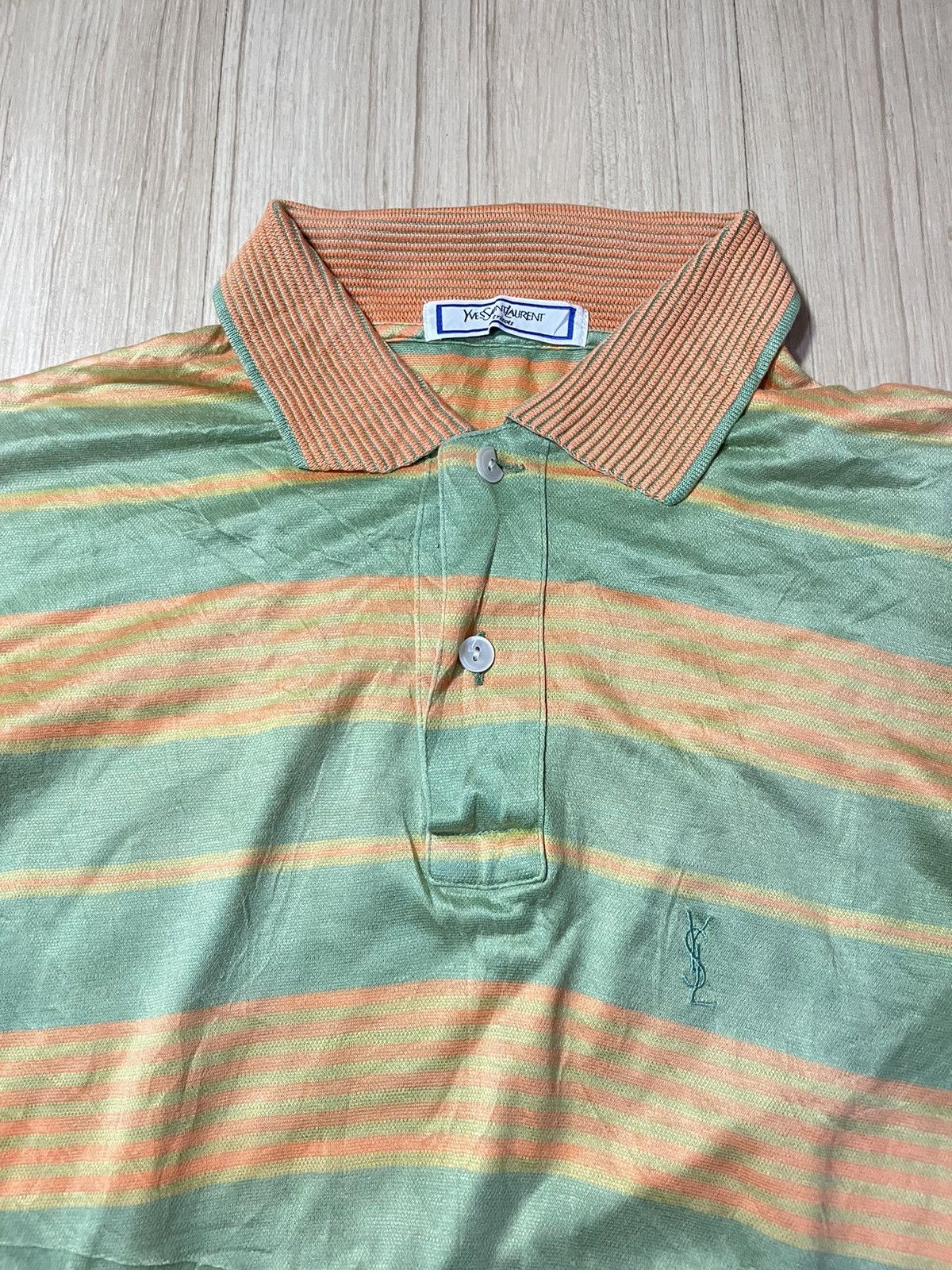 Vintage × Yves Saint Laurent VINTAGE YVES SAINT LAURENT POLO TEE Size US L / EU 52-54 / 3 - 5 Thumbnail