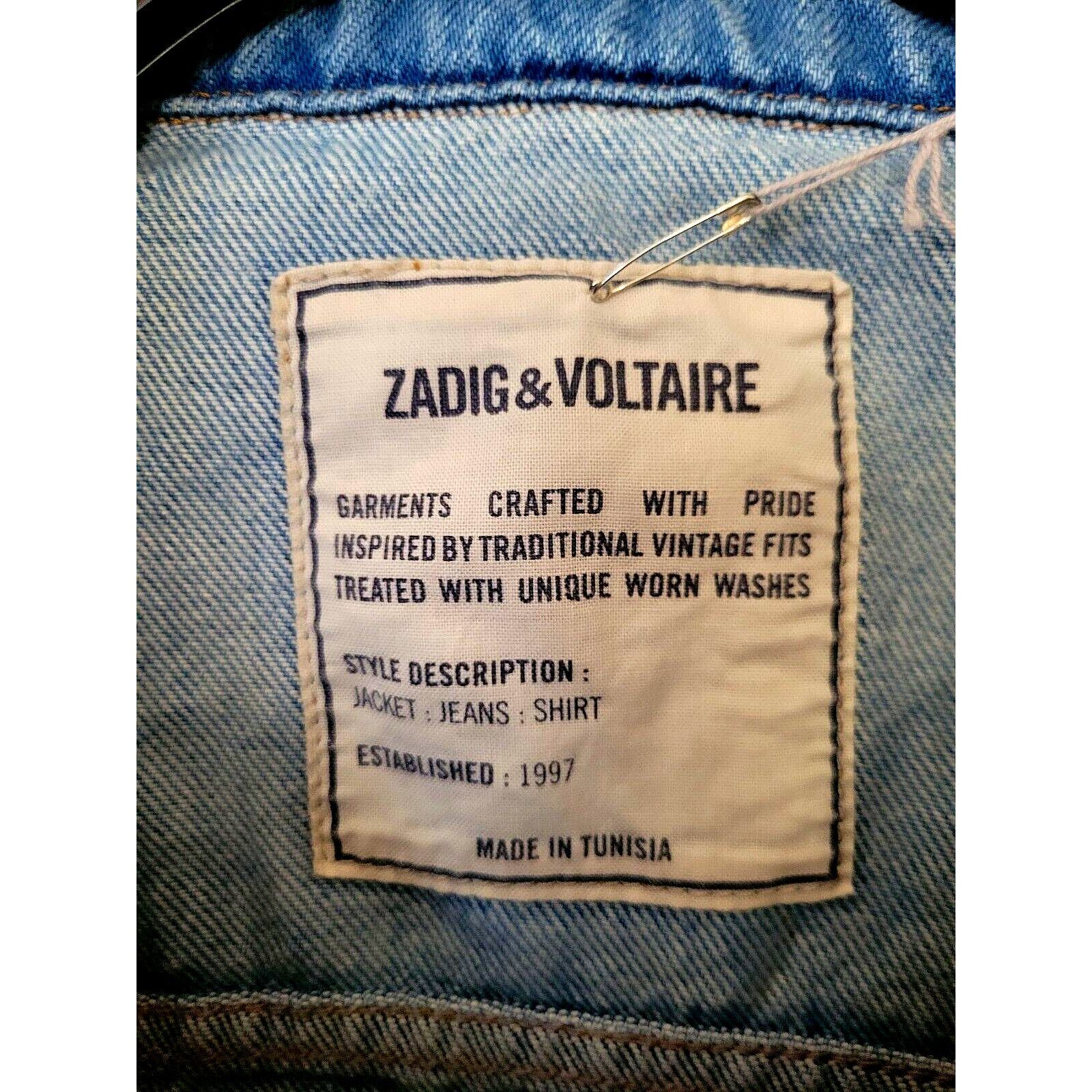 Zadig & Voltaire ZADIG & VOLTAIRE Kase Vignon Skull Strass Women Jacket Sze S Size S / US 4 / IT 40 - 8 Thumbnail