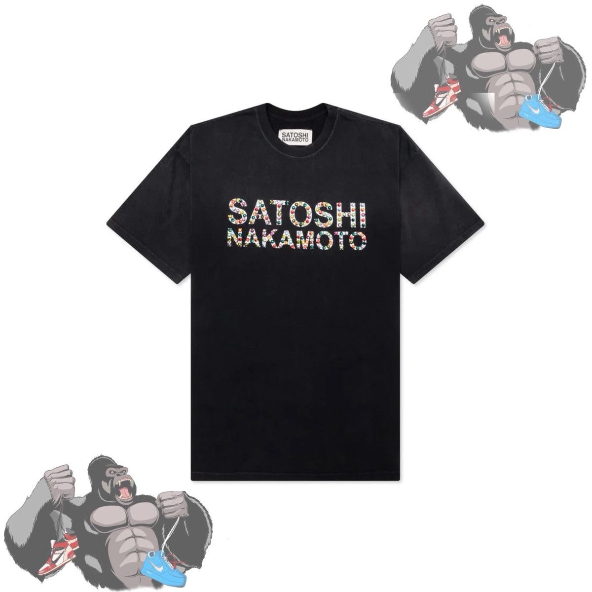 Satoshi Nakamoto Satoshi Nakamoto Studded Logo Tee Size US S / EU 44-46 / 1 - 1 Thumbnail