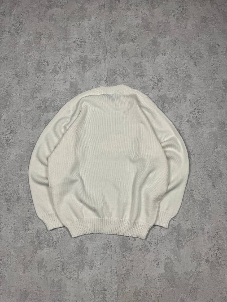Lacoste Vintage Lacoste Y2K White Sweater Big Logo Size XL Size US XL / EU 56 / 4 - 7 Thumbnail