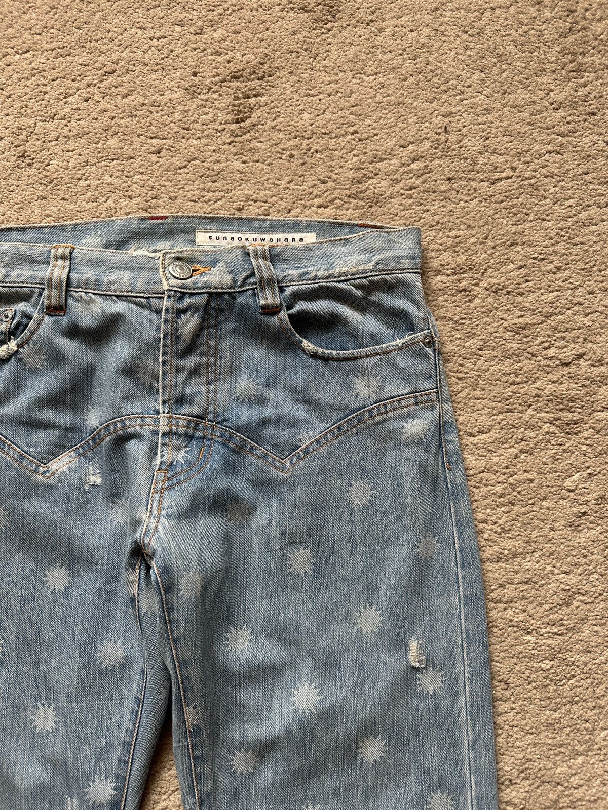 Tsumori Chisato 1990s SunaoKuwahara Bullet shot Jeans Size US 30 / EU 46 - 6 Thumbnail