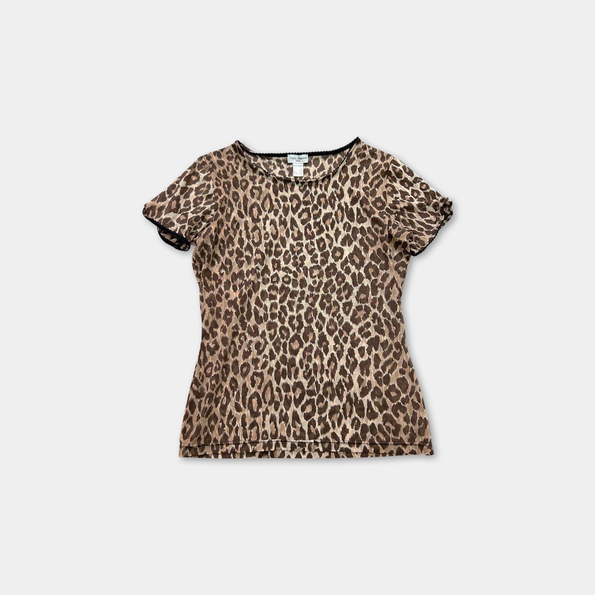 Dolce & Gabbana Dolce & Gabbana 2000s Leopard T-Shirt Size S / US 4 / IT 40 - 1 Thumbnail