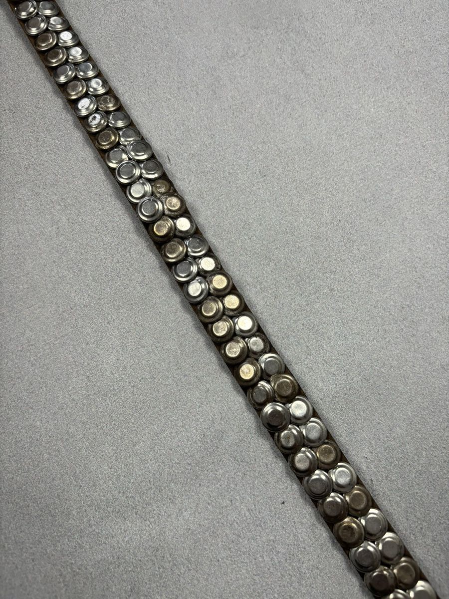 Vintage Vintage Leather Belt Style Metal Parts Rhinestones Style Wit Size ONE SIZE - 4 Thumbnail