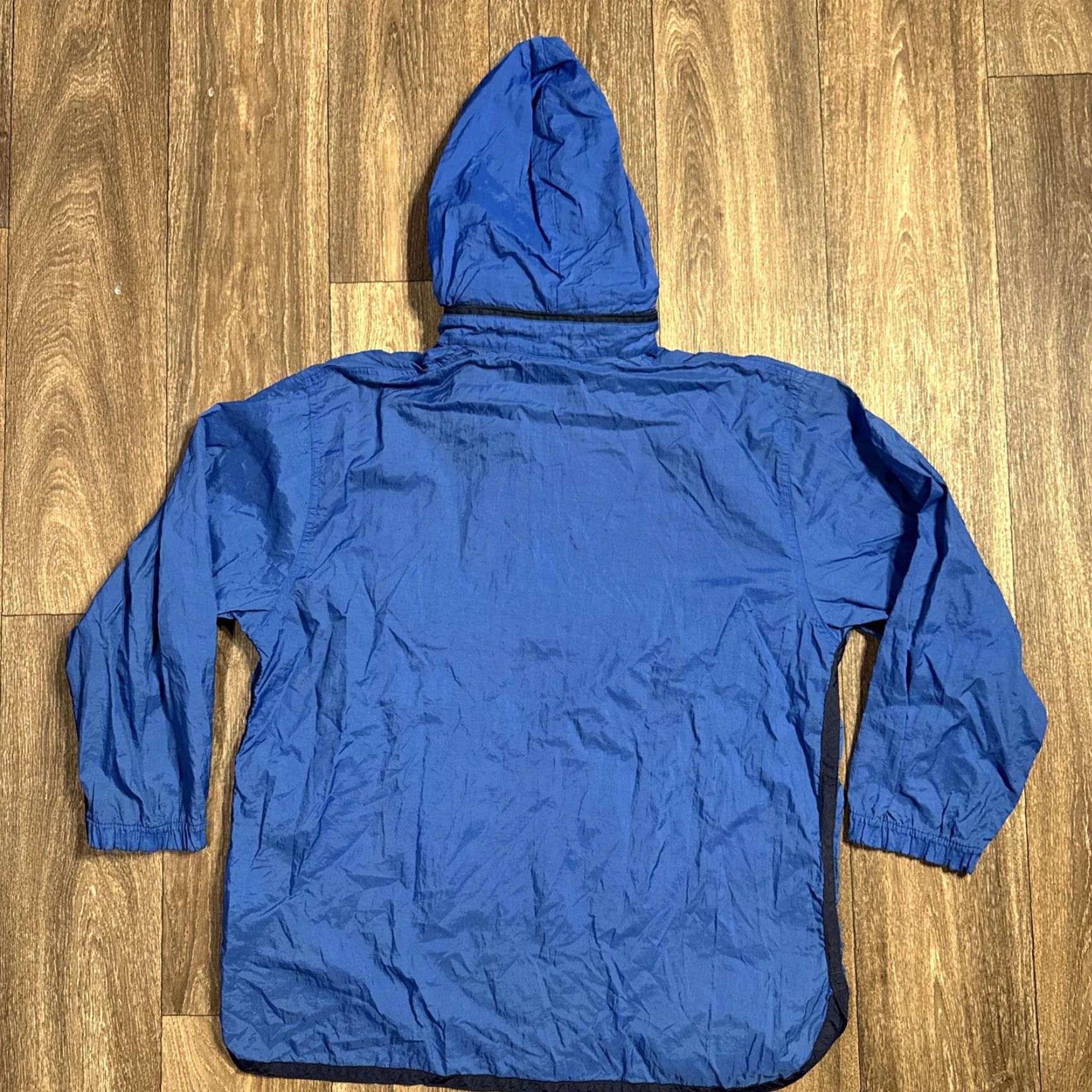 Nike VINTAGE Nike Windbreaker Jacket Unisex Adults L Blue 90s Pullover Half Zip White Tag Large Size US L / EU 52-54 / 3 - 7 Thumbnail