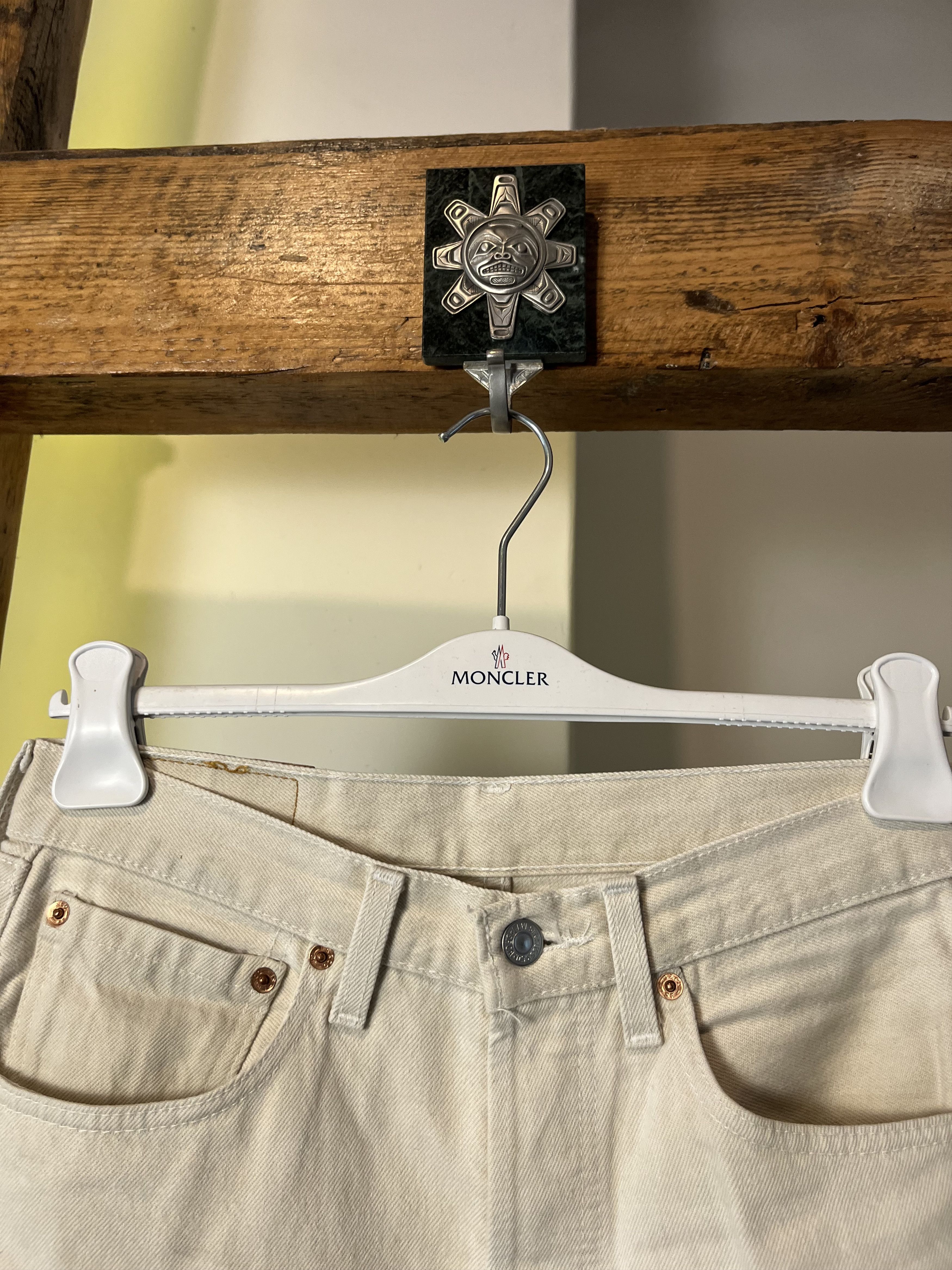 Levi's × Levi's Vintage Clothing × Vintage Vintage Levis 501xx RARE Beige Denim Size US 31 - 3 Thumbnail