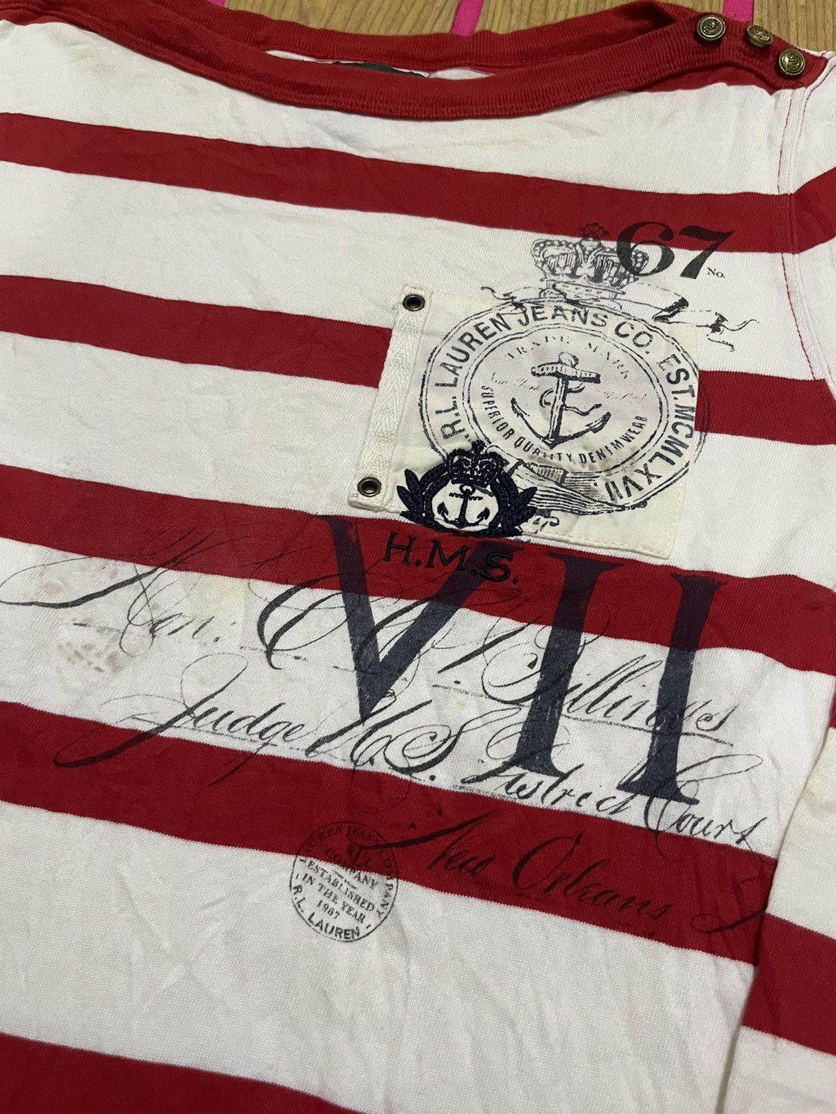 Lauren Ralph Lauren Y2K RALPH LAUREN women's sleeve tshirt Size S / US 4 / IT 40 - 3 Thumbnail