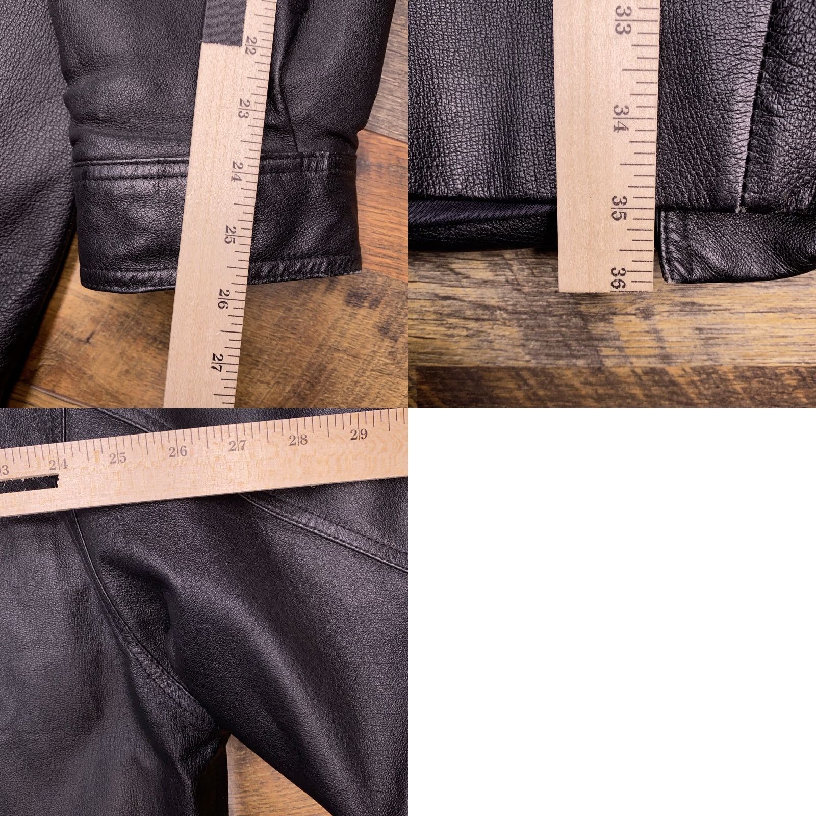Vintage Wilsons Leather Jacket Mens XL Full Zip Jacket Black Leather Overcoat Casual Travel Pockets Men Size US XL / EU 56 / 4 - 10 Thumbnail