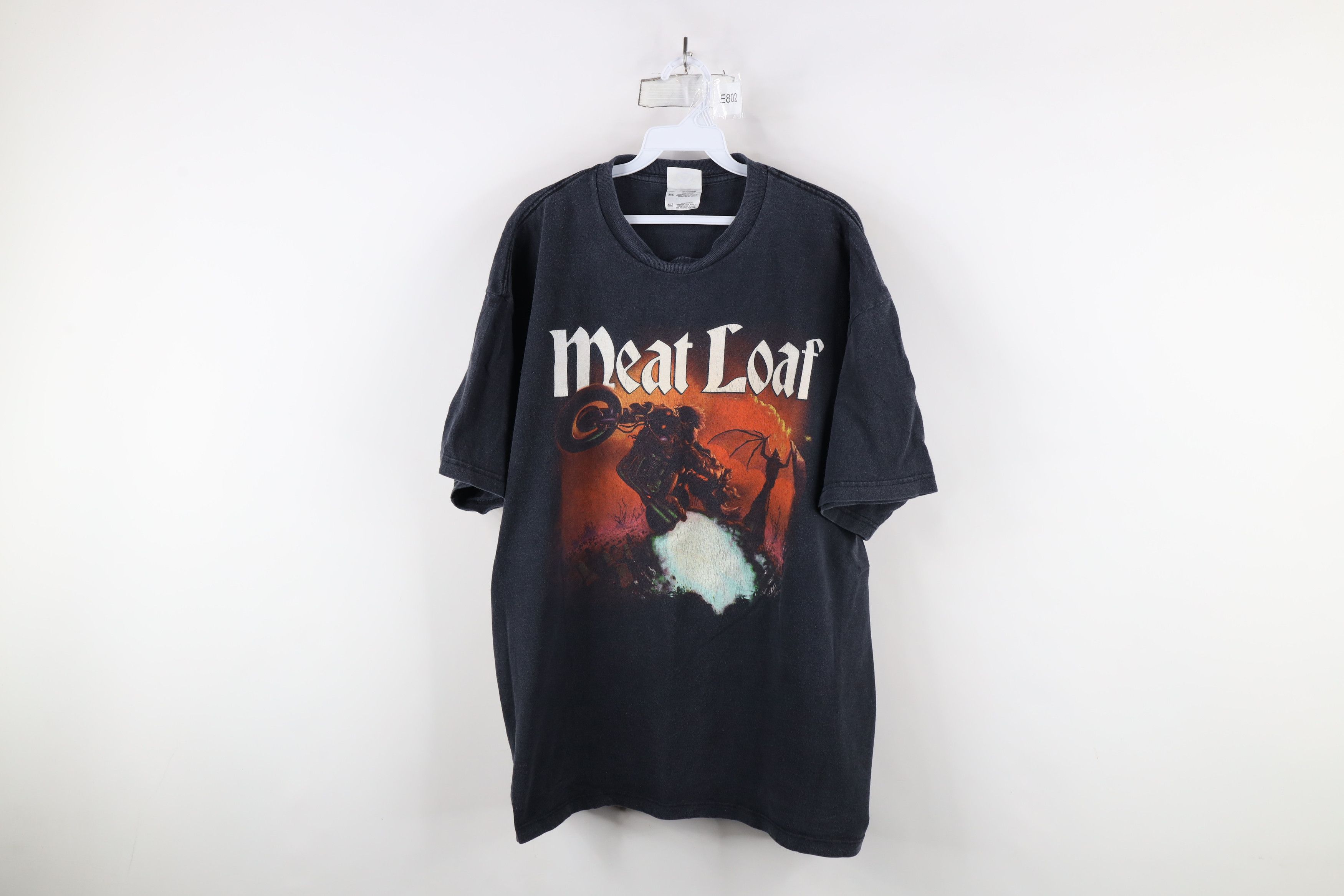 Vintage Vintage 2002 Tour Meat Loaf Band Short Sleeve T-Shirt Black Size US XXL / EU 58 / 5 - 1 Thumbnail