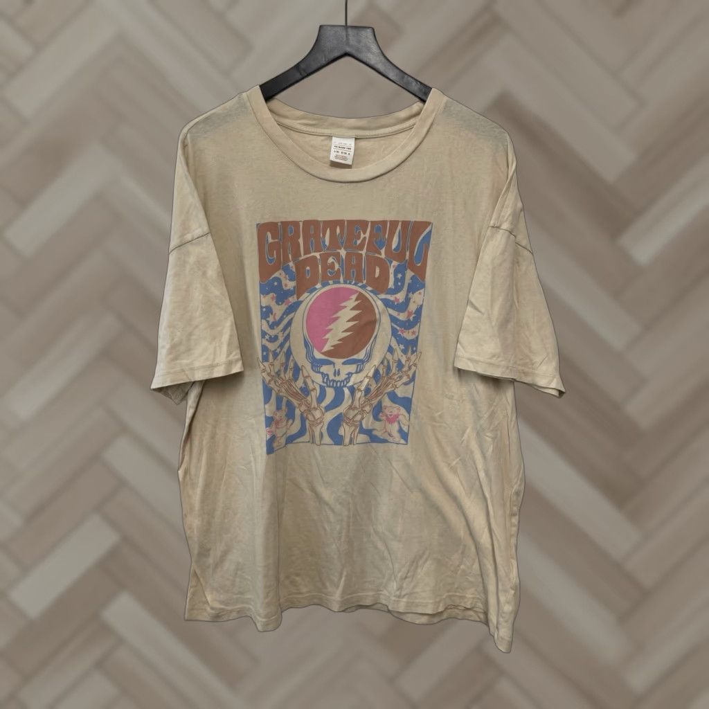 American Eagle Outfitters VINTAGE AE American Eagle Band Tee Shirt Mens L/XL Grateful Dead Beige Short Sleeve Size US L / EU 52-54 / 3 - 1 Thumbnail