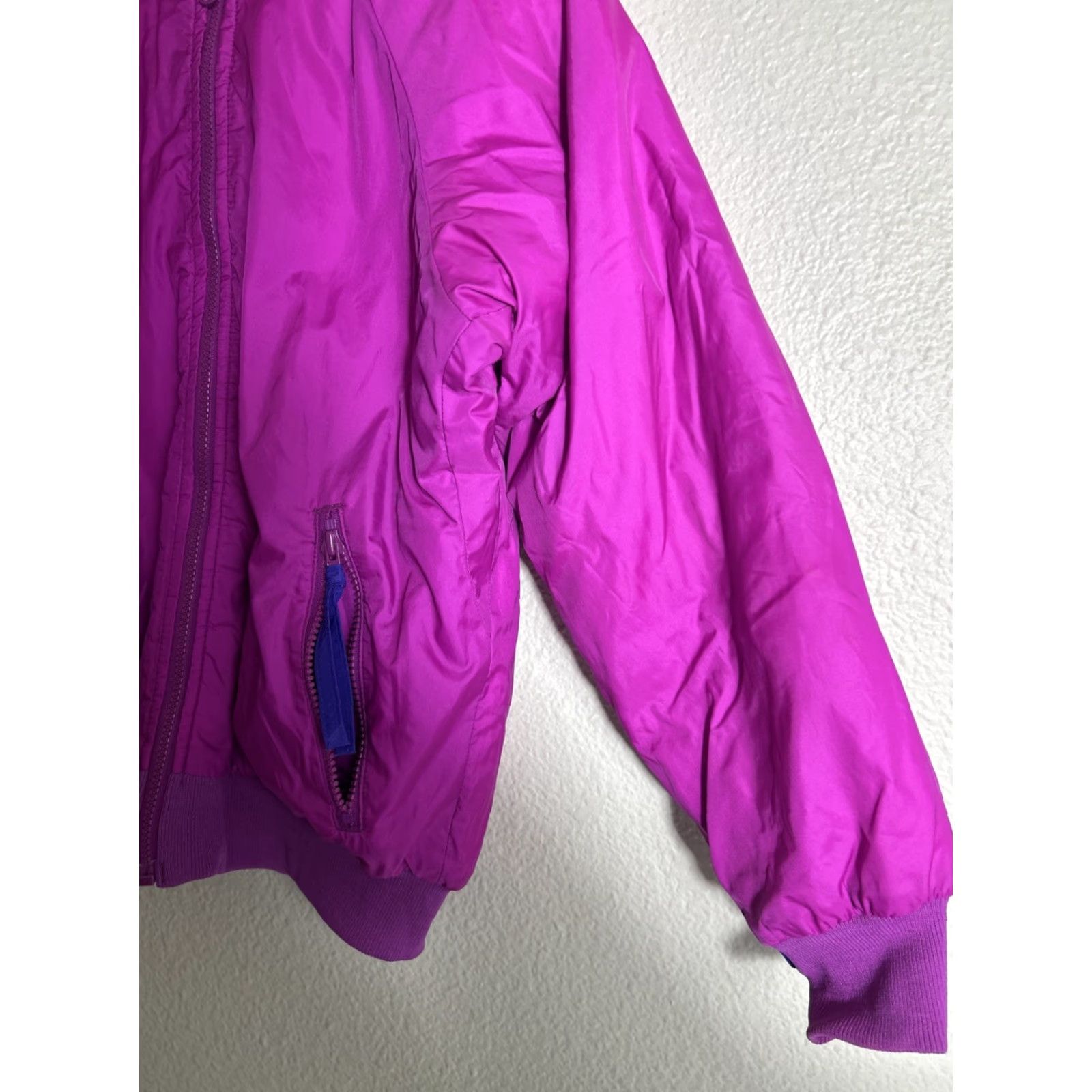 Pinko VINTAGE Columbia Women’s Jacket Reversible 90s Small Pink Purple Full Zip Puffer Size S / US 4 / IT 40 - 6 Thumbnail