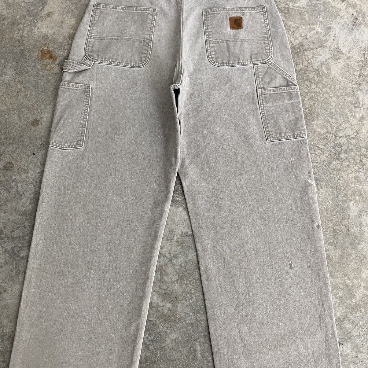 Carhartt × Vintage Vintage Carhartt Desert Grey Carpenter Workwear Pants Size US 35 - 19 Thumbnail