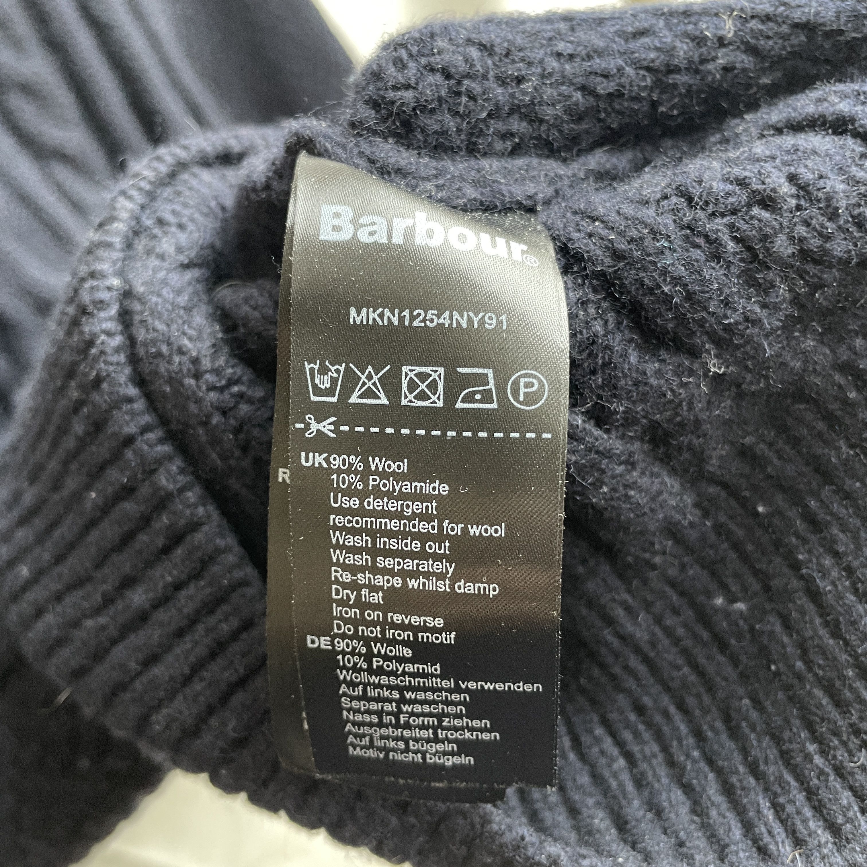 Barbour Barbour Chunky Cable Knit Wool Sweater Size S Size US S / EU 44-46 / 1 - 6 Thumbnail