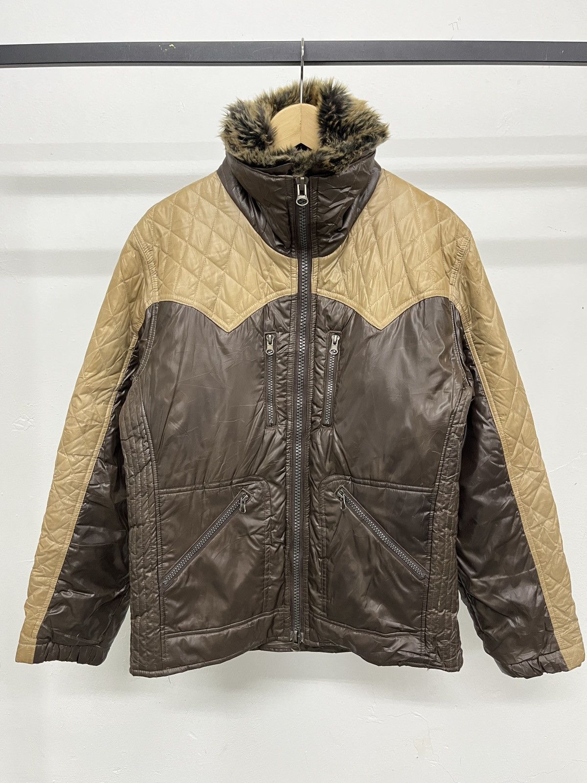 If Six Was Nine H.C.M HOMME PUFFER FUR JACKET IF SIX WAS NINE LGB STYLE Size US L / EU 52-54 / 3 - 2 Thumbnail