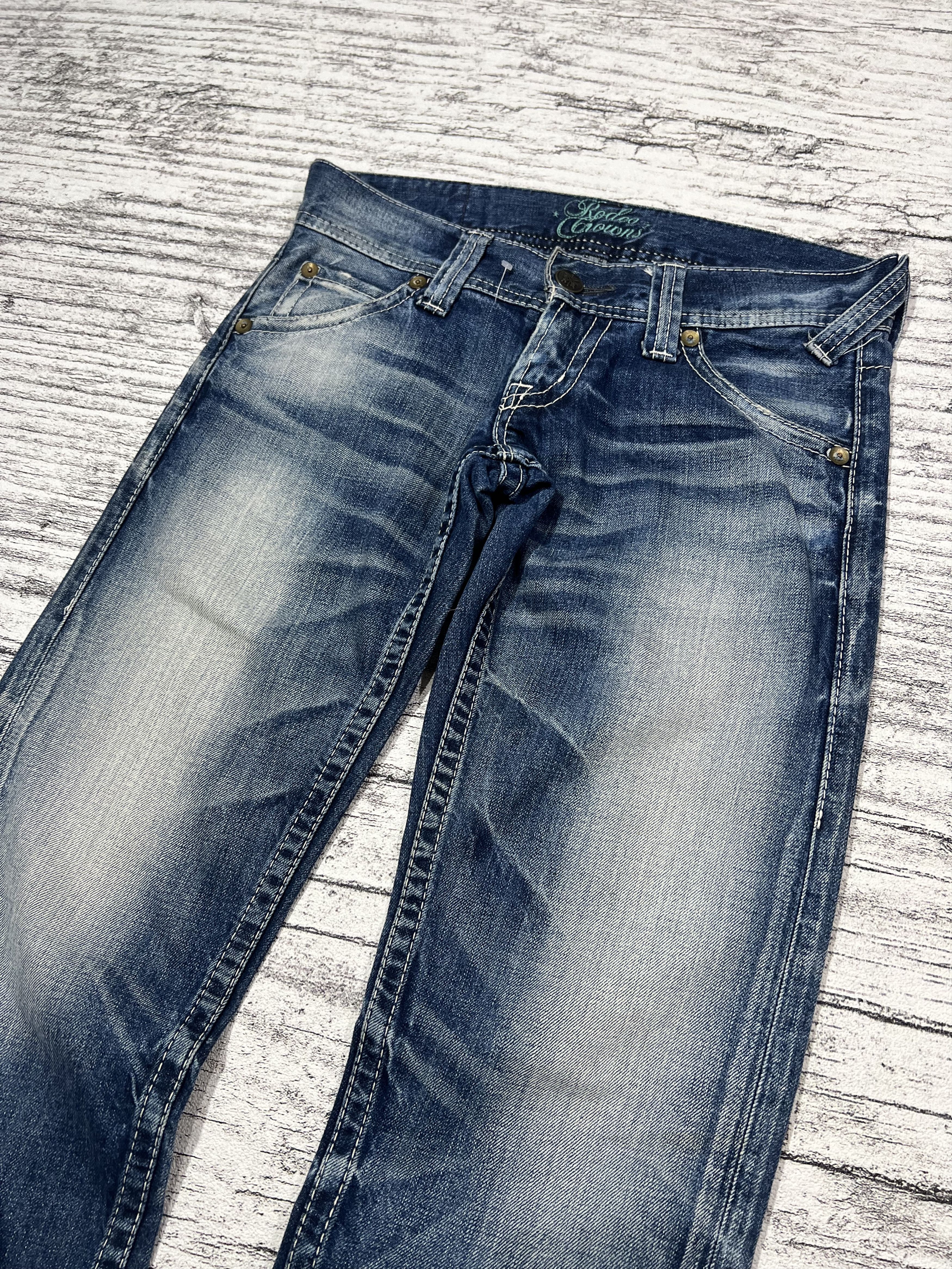 Japanese Brand 2000s Hysteric Flare Bootcut Wash Jeans y2k Lgb Ifsixwasnine Size US 31 - 3 Thumbnail
