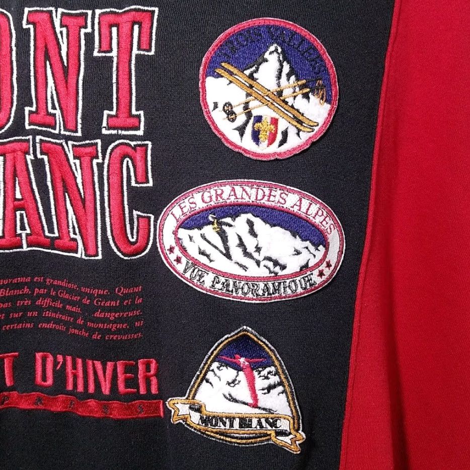 Express VINTAGE Express Sweatshirt Shirt Mens XL Red Mont Blanc Ski 80s Les Grandes Alpes Winter Skiing Size US XL / EU 56 / 4 - 3 Thumbnail