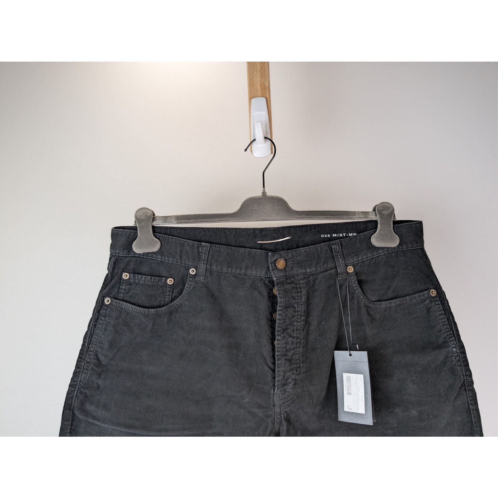 Saint Laurent Paris o1rshd1 Relaxed Straight Corduroy Denim Jeans Spring Black Size US 36 / EU 52 - 3 Thumbnail