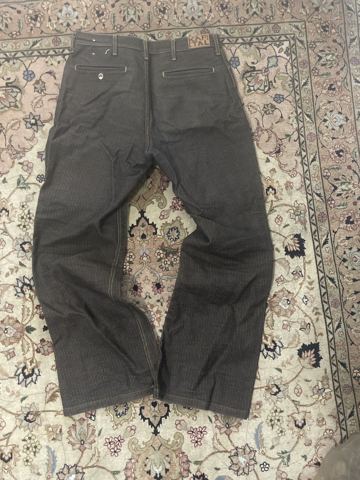 Kapital Kapital 5P FRISKO Sashiko Kakishibu Century Denim Size US 34 / EU 50 - 2 Thumbnail