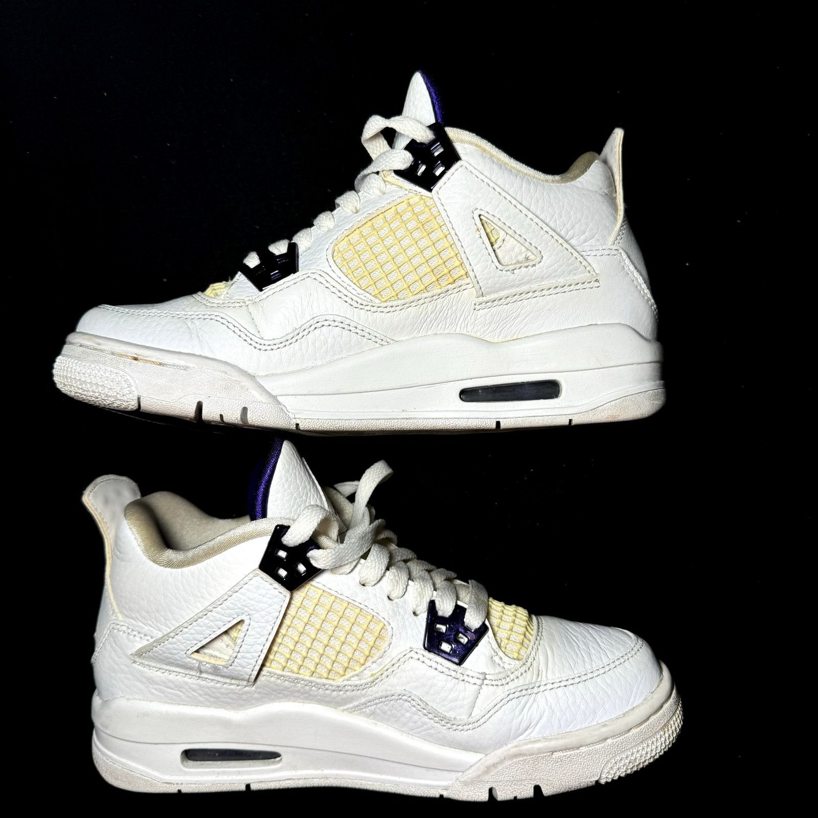 Jordan Brand × Nike Size 5 - Air Jordan 4 Retro GS Purple Metallic Men's Shoes Size US 5 / EU 37 - 3 Thumbnail
