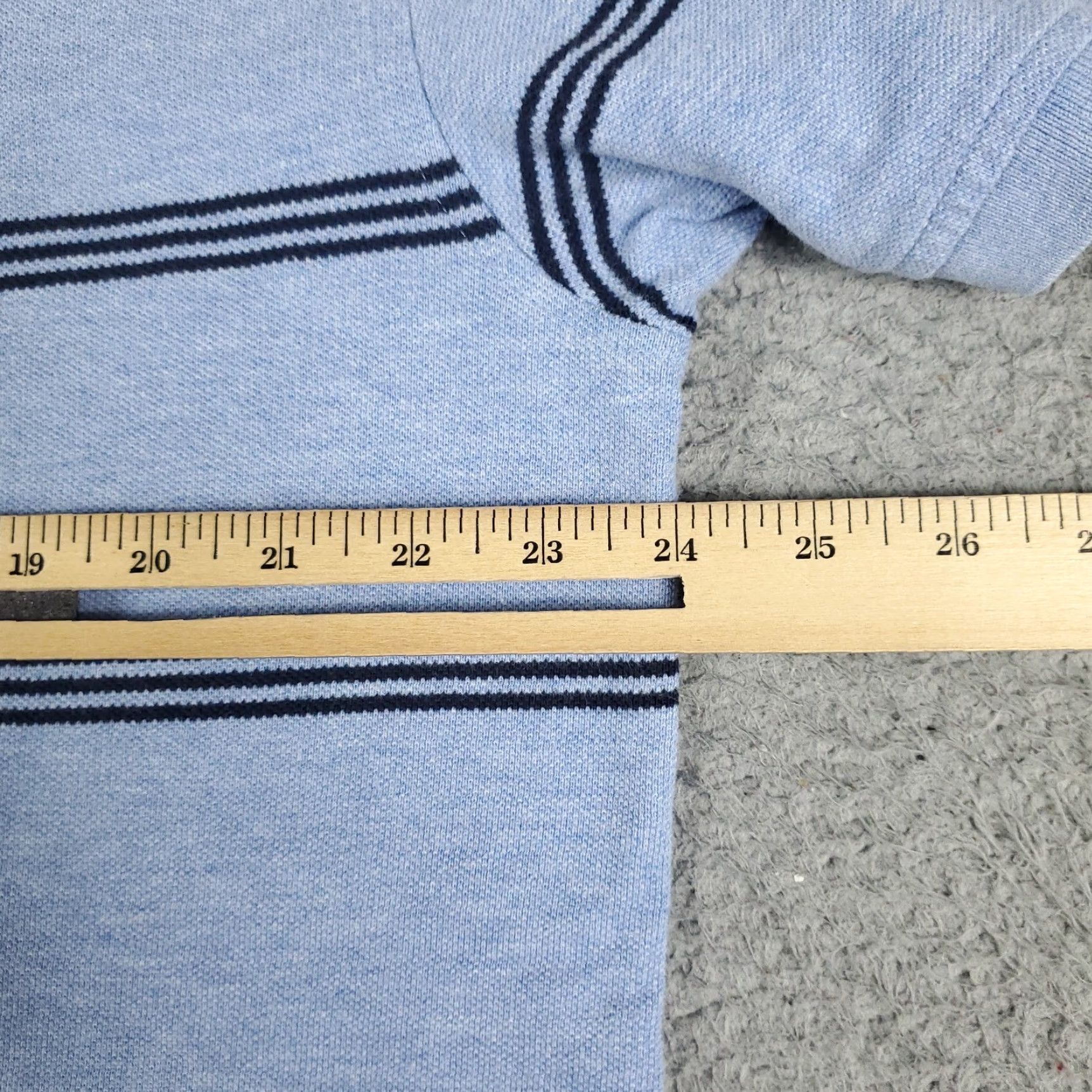Tommy Hilfiger VINTAGE Tommy Hilfiger Polo Shirt Mens XL Blue Striped Casual Short Sleeve Polo Shirt XL Blue Size US XL / EU 56 / 4 - 6 Thumbnail