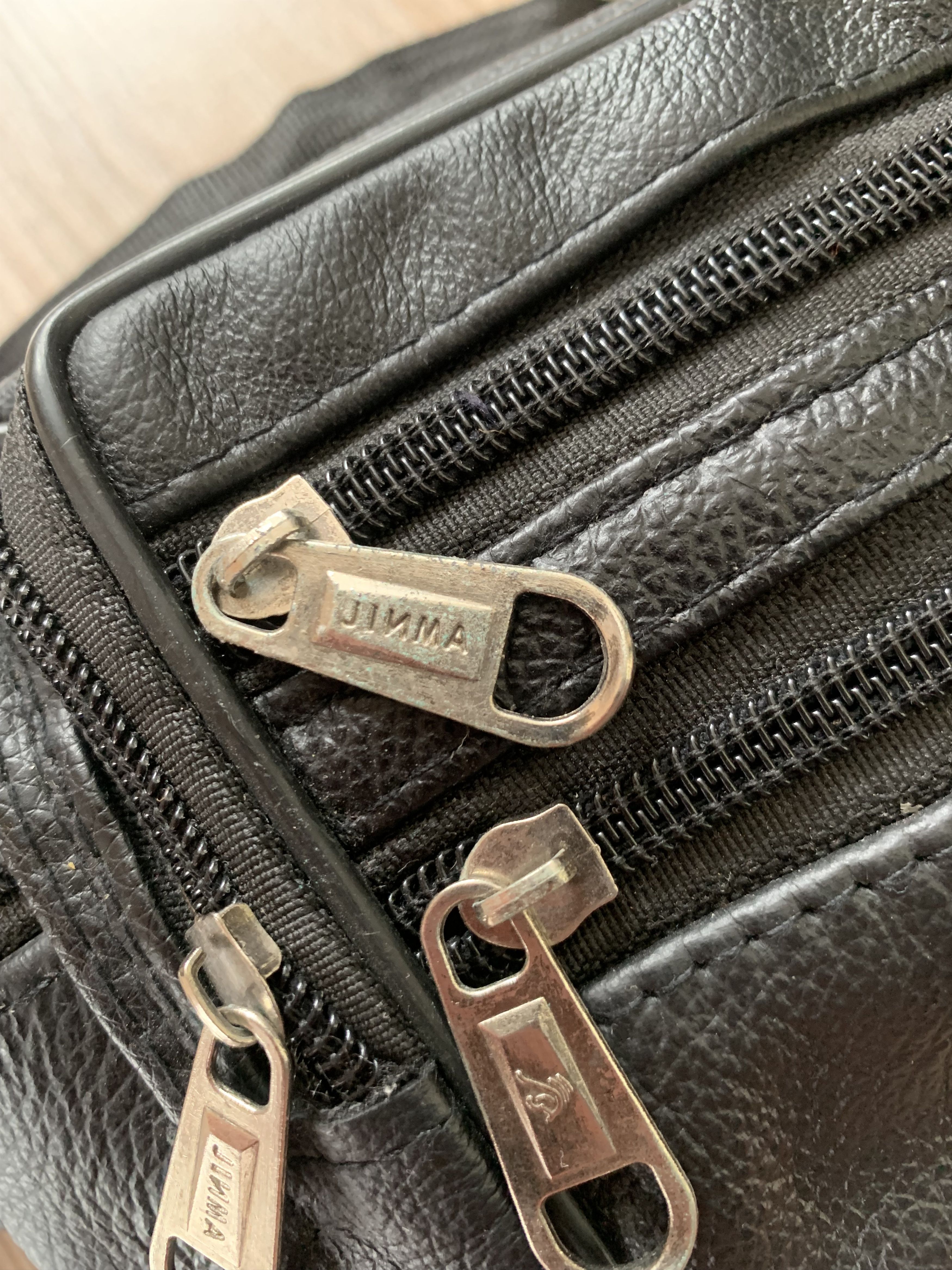 Handmade Black Leather Waist Bag Size ONE SIZE - 4 Thumbnail