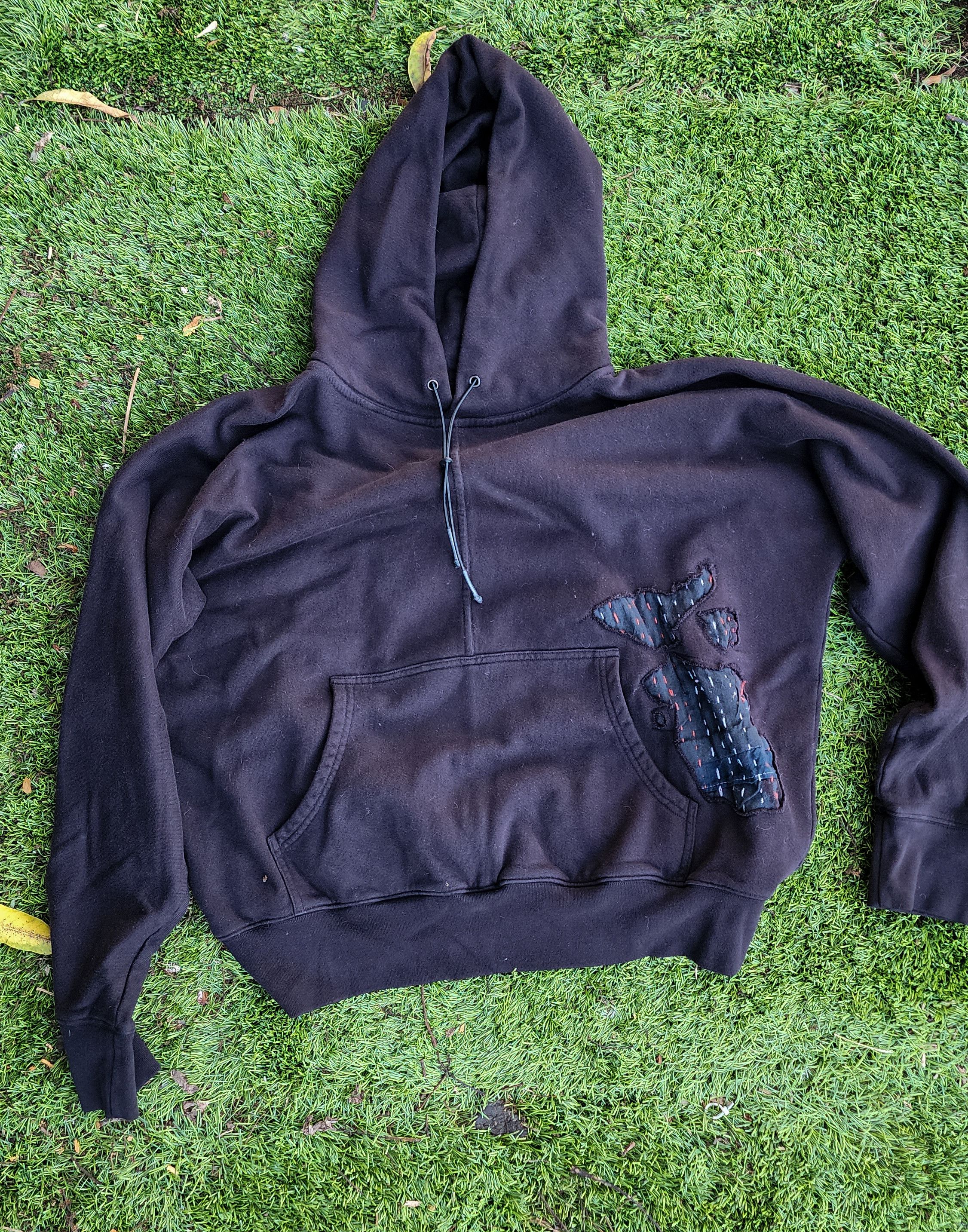 BTFL Sashiko Shot Center Seam Hoodie Size US XL / EU 56 / 4 - 1 Thumbnail
