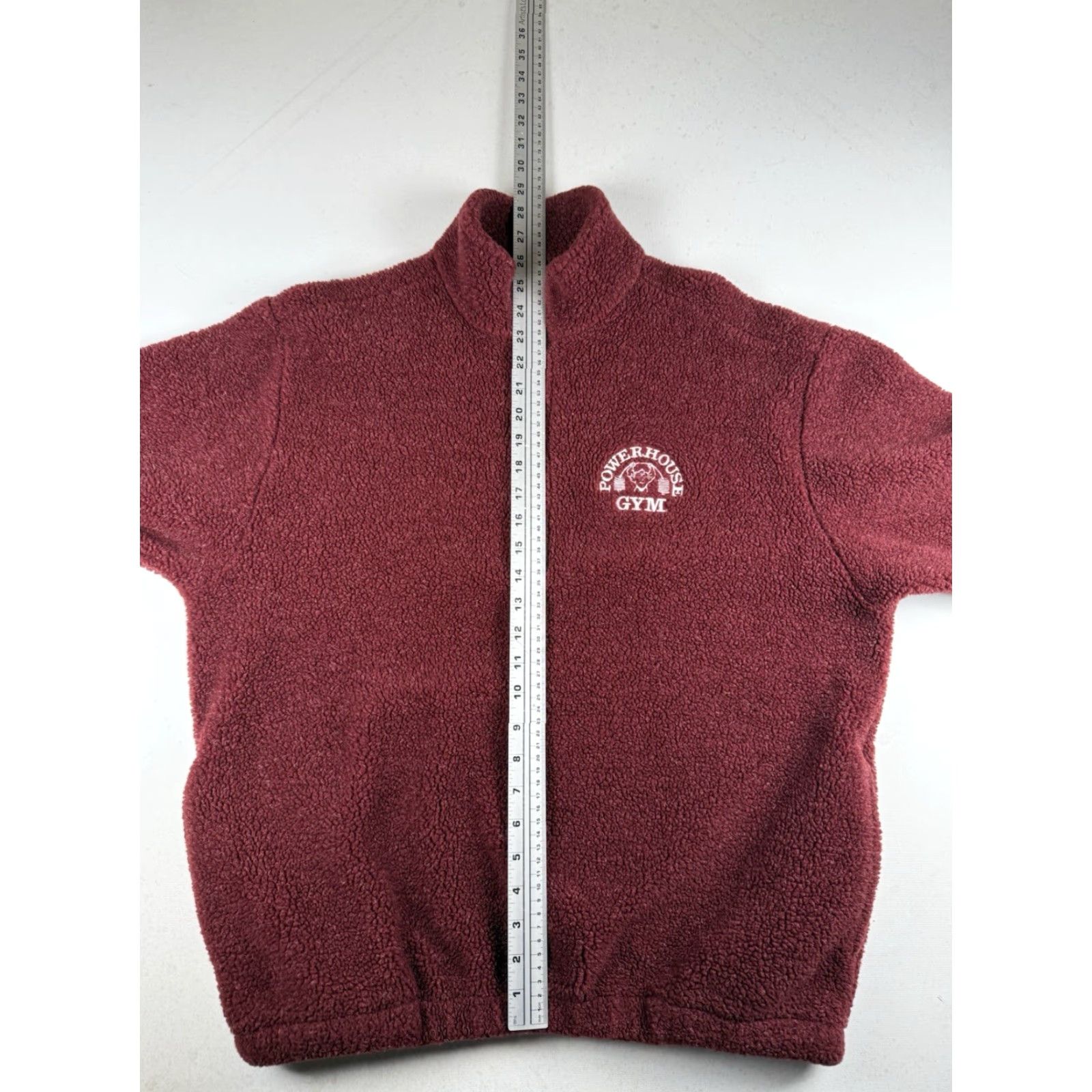 Vintage Power House Gym Mens 1/4 Zip Fleece Red Sweater L Large Pullover Size US L / EU 52-54 / 3 - 5 Thumbnail