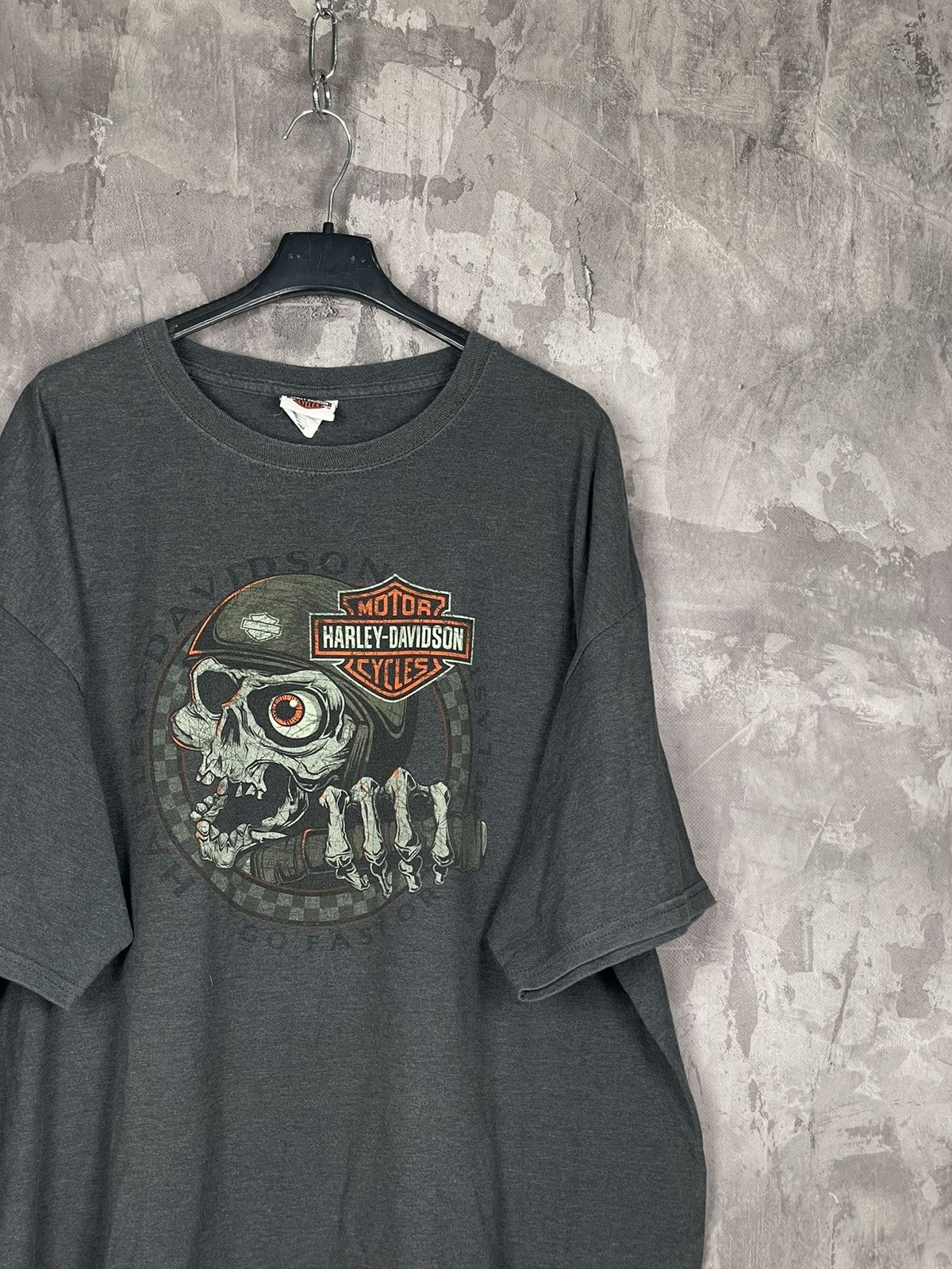 Harley Davidson × Vintage Trashed! VTG 90’s Harley Davidson Faded Paper Thin T-Shirt Size US XXL / EU 58 / 5 - 5 Thumbnail