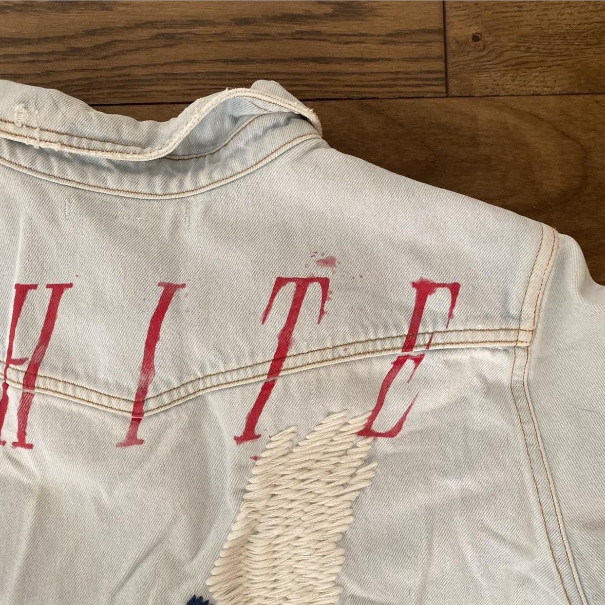 Off-White × Virgil Abloh Off White Denim Eagle Jacket Size US S / EU 44-46 / 1 - 3 Thumbnail