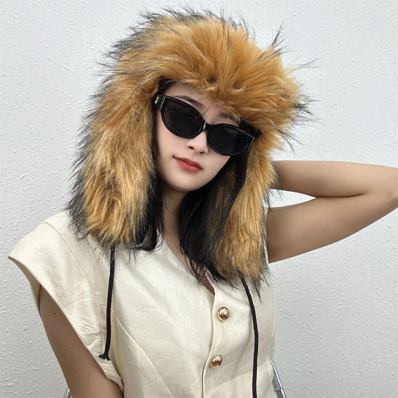 Other Brown fur trapper hat Size ONE SIZE - 3 Thumbnail