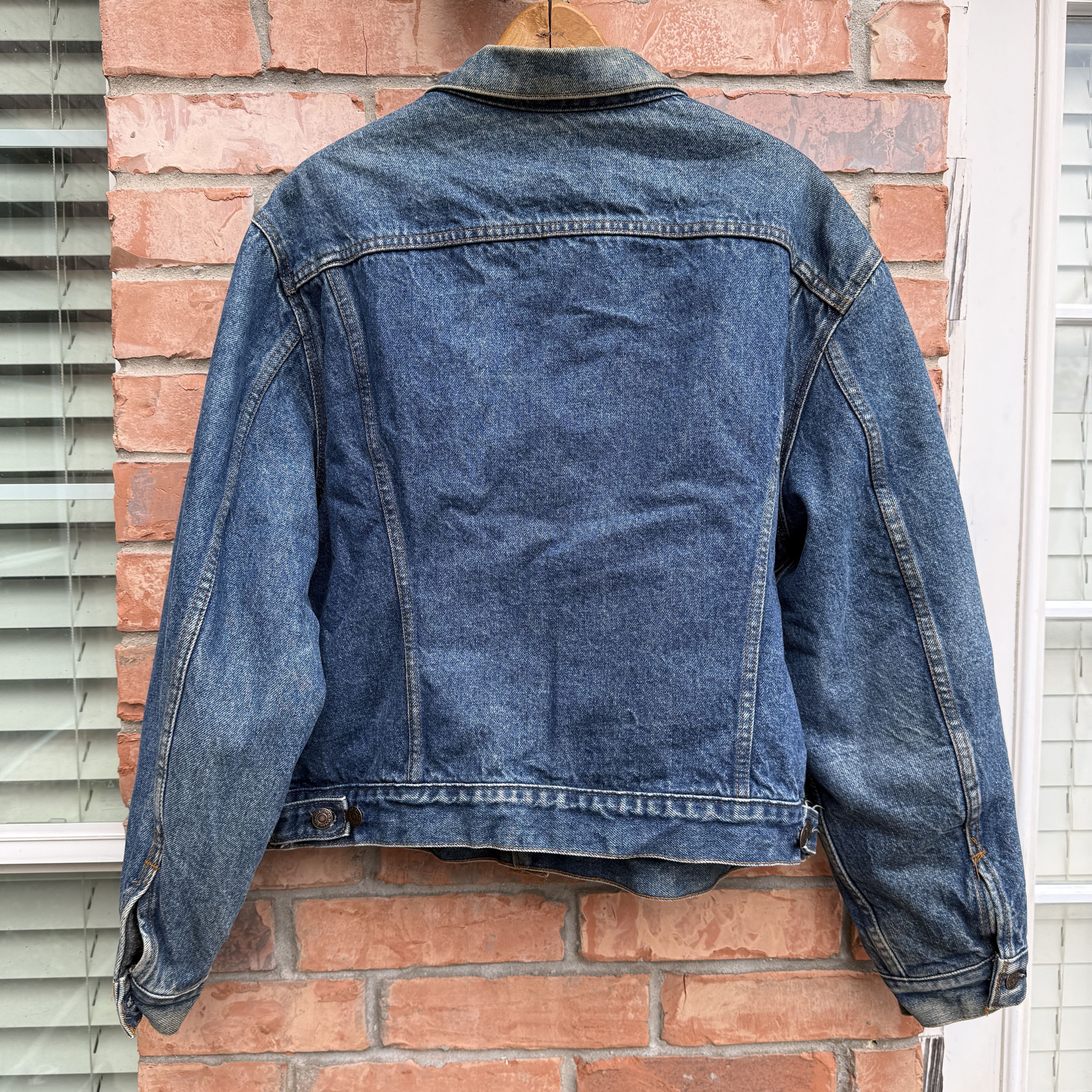 Levi's Vintage Levi 1980s Blanket Lined Denim Trucker Jacket Size US XL / EU 56 / 4 - 3 Thumbnail