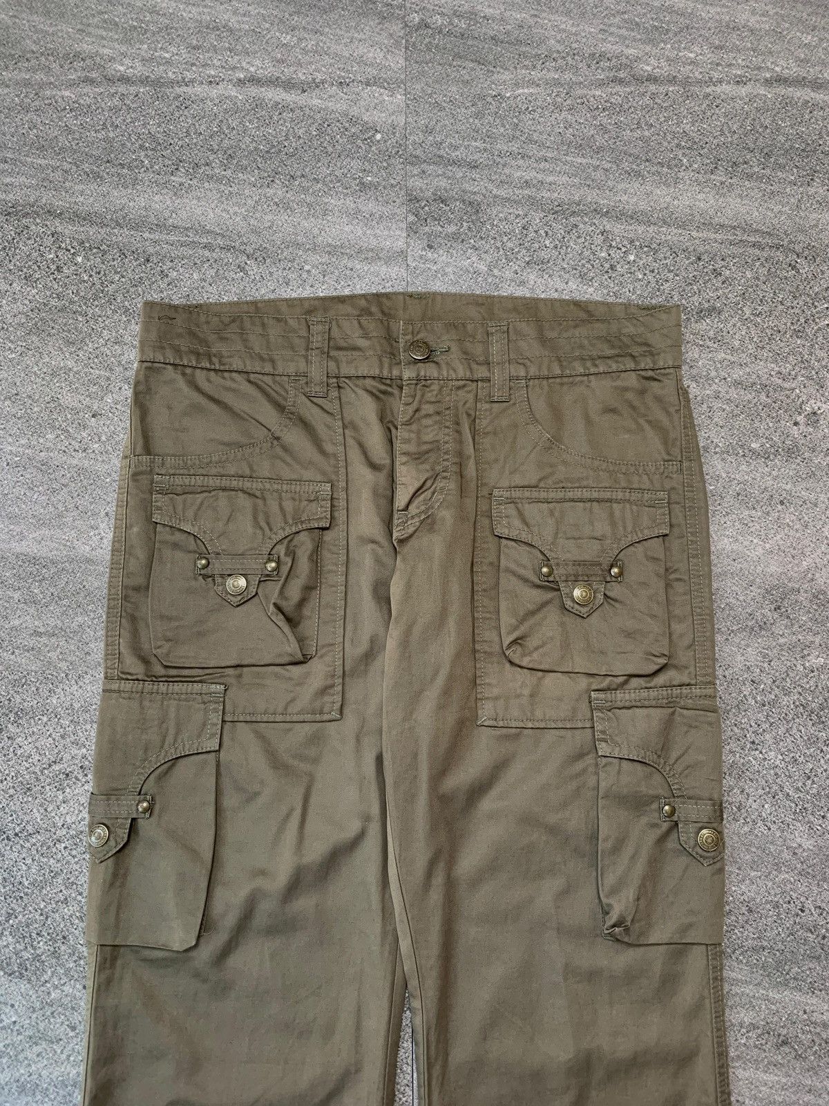 Tornado Mart FREE TAX! Cargo Military Flared Trousers - 31” Size US 31 - 2 Thumbnail
