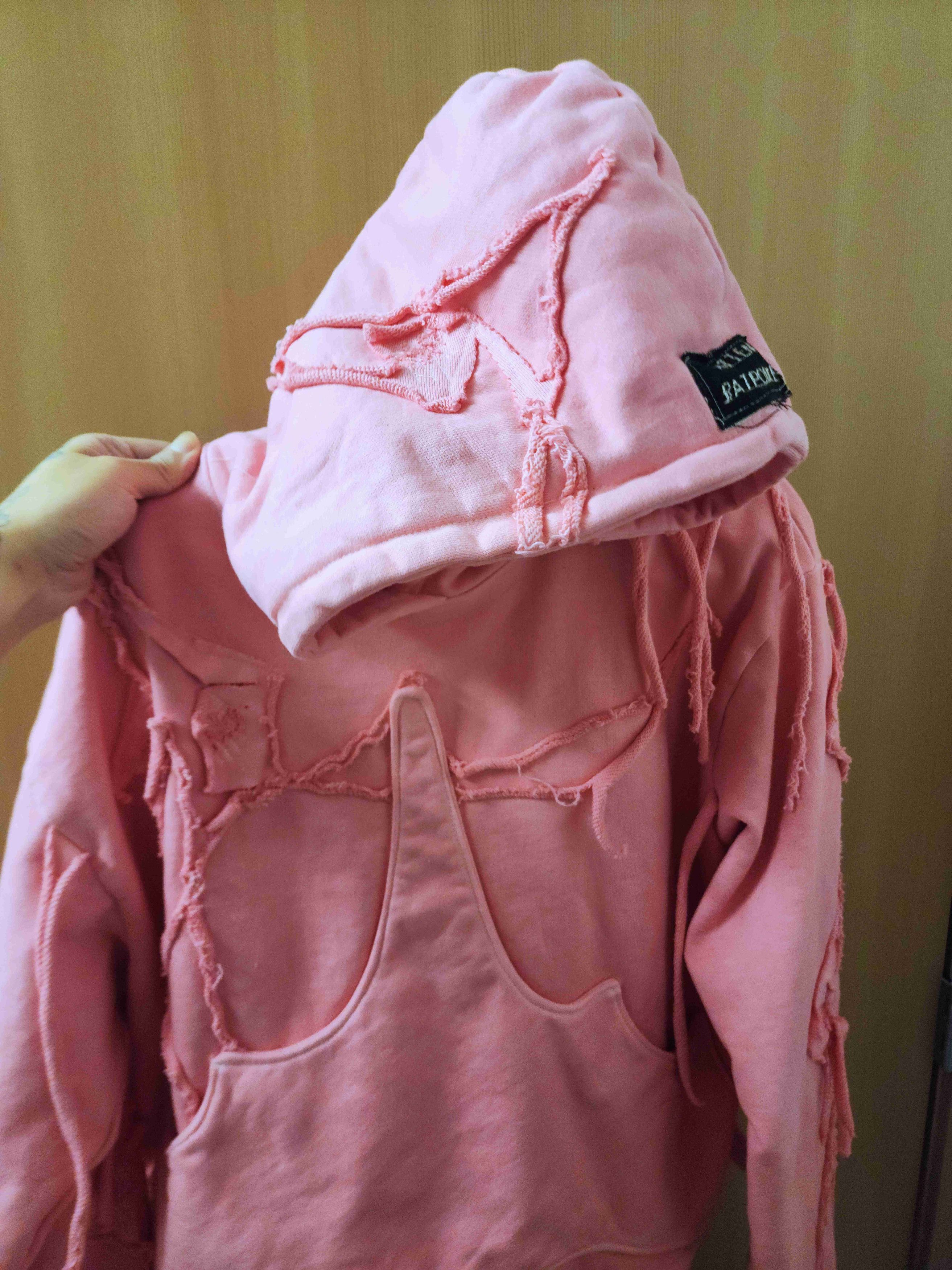 Other Pink Bat Pocket distressed Hoodie XL Size US XL / EU 56 / 4 - 4 Thumbnail
