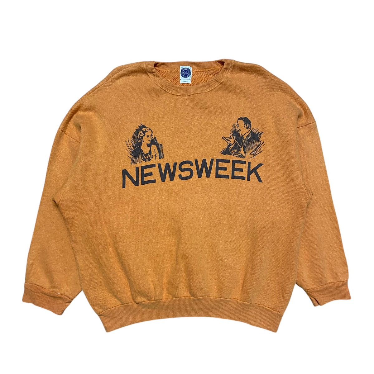 Japanese Brand × Vintage Vintage Newsweek Knitted Sweatshirt Size US L / EU 52-54 / 3 - 1 Thumbnail