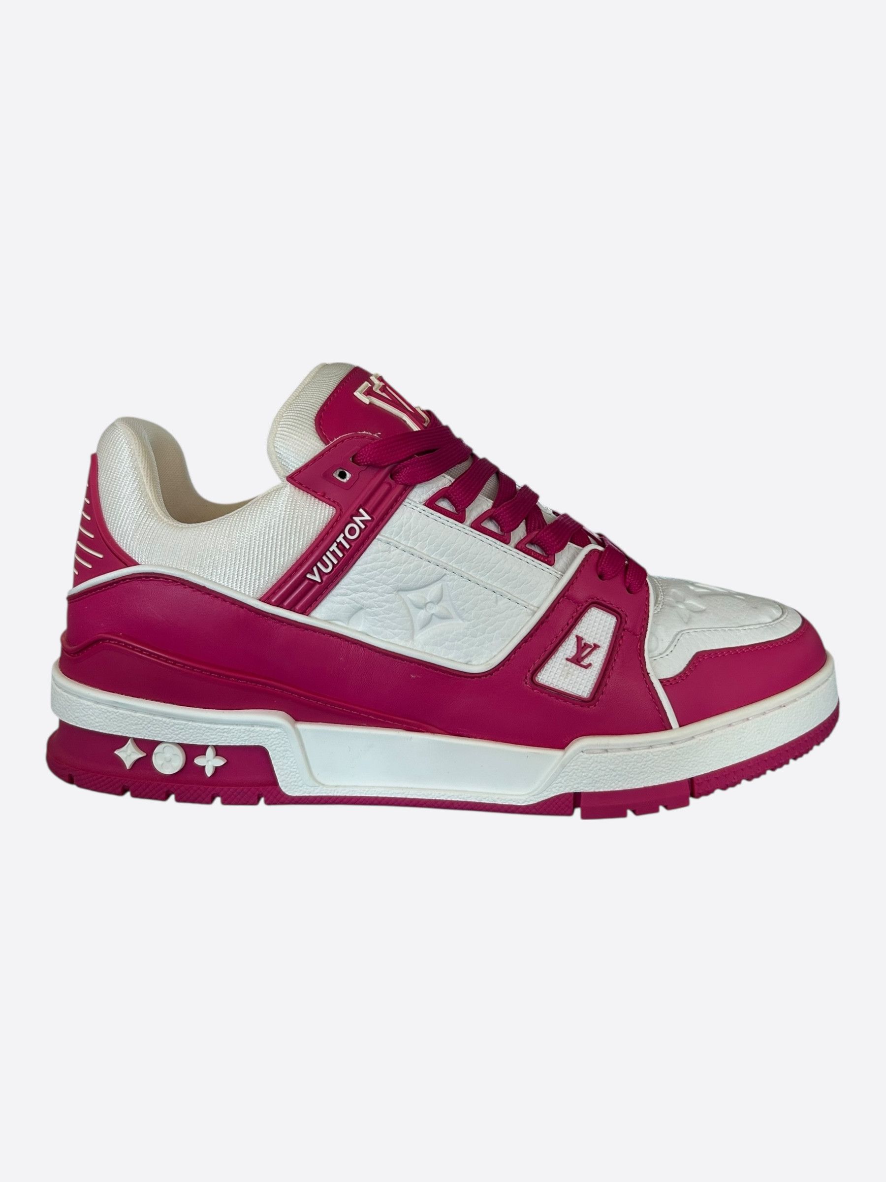 Louis Vuitton Louis Vuitton Pink & White Monogram Trainers Size US 9.5 / EU 42-43 - 1 Thumbnail