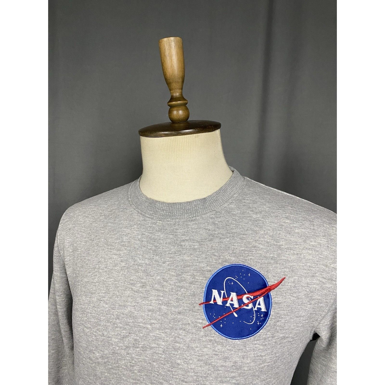 Alpha Industries Alpha Industries x Nasa Men's Big Logo Gray Crewneck Sweater Size US S / EU 44-46 / 1 - 5 Thumbnail