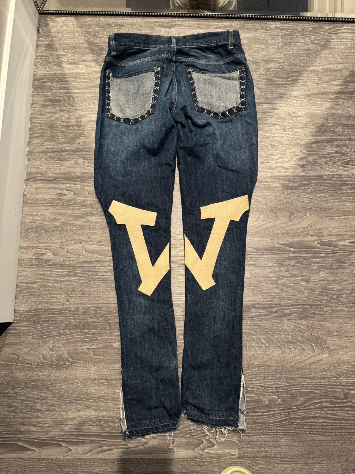 Acne Studios Custom 1 of 1 acne studio x wiild child skinny flare jeans Size US 34 / EU 50 - 4 Thumbnail