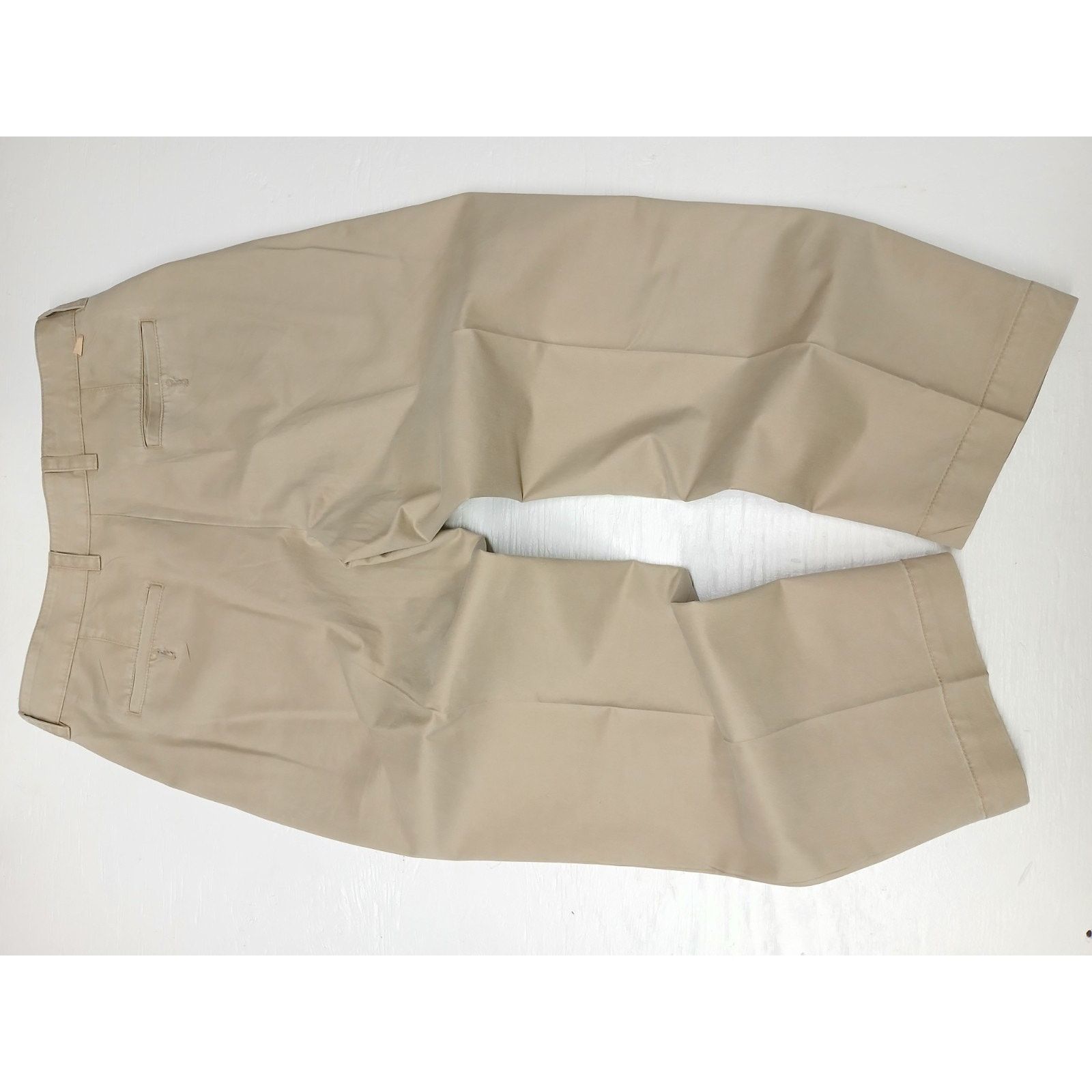 Izod Izod (38x30) Classic Chino Style Khaki Beige Dress Pants Size US 38 / EU 54 - 8 Thumbnail