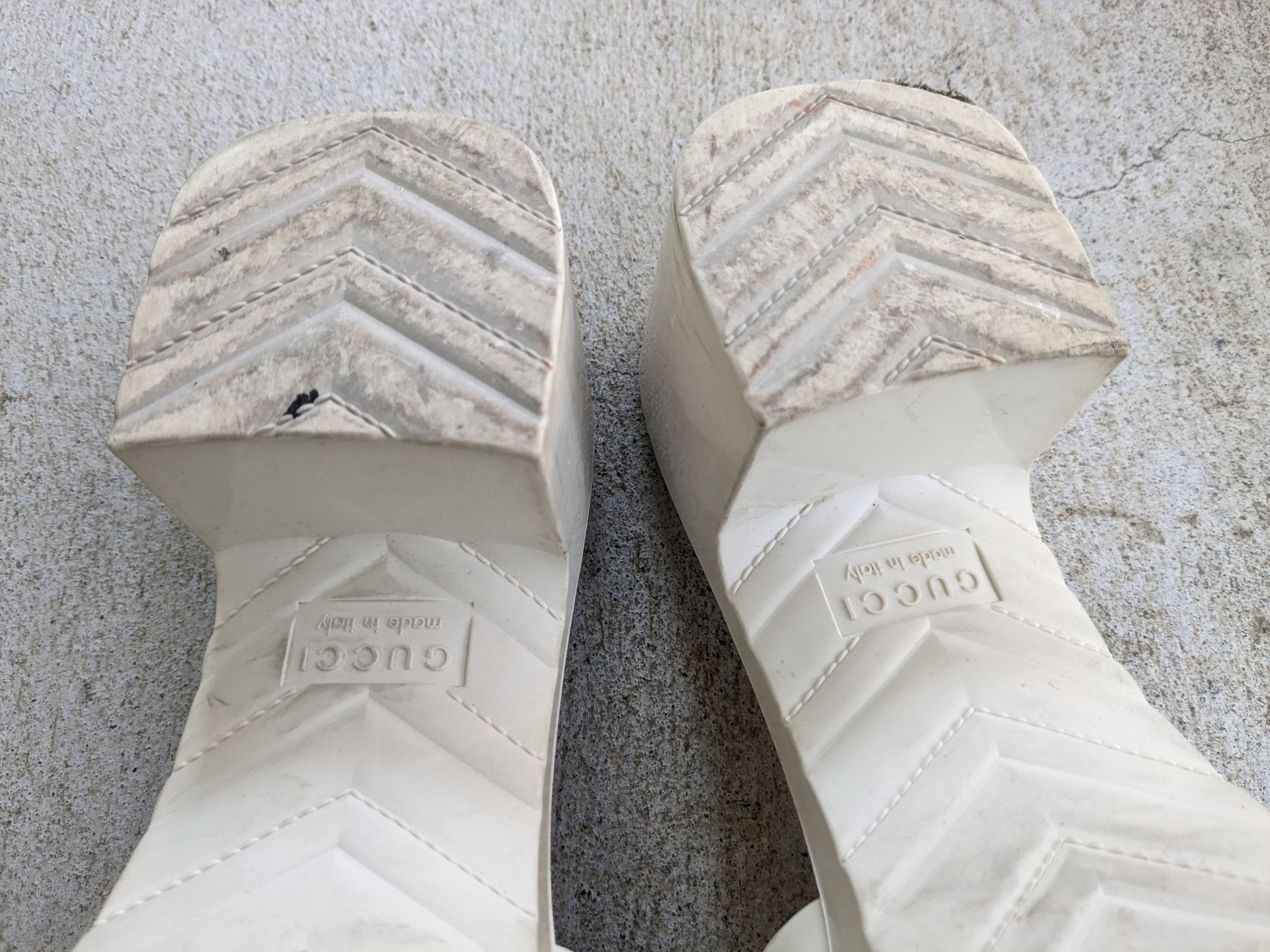 Gucci Gucci Heels Platform Rubber White Block 9 Size US 9 / IT 39 - 16 Thumbnail