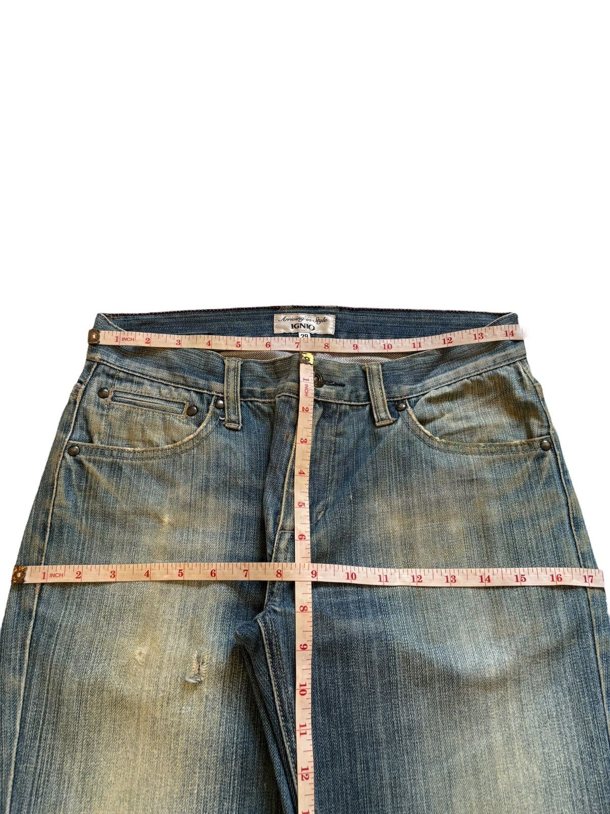 Japanese Brand × Yasuyuki Ishii Vintage Japanese Brand Mud Wash Distressed Flare Jeans Size US 29 - 14 Thumbnail