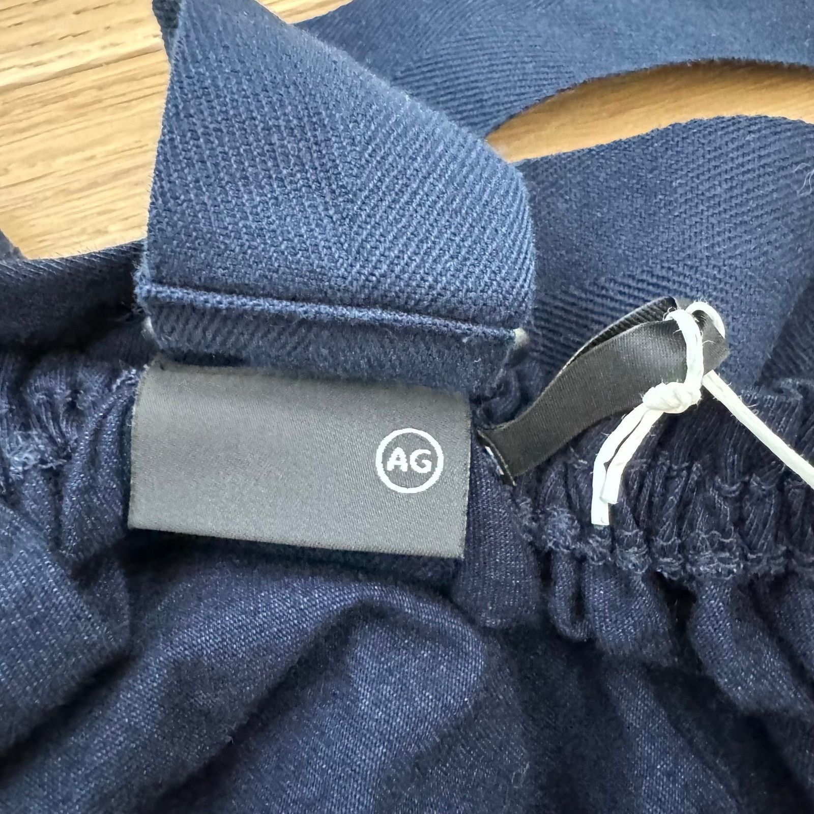 AG Adriano Goldschmied AG Adriano Goldschmied Cotton Midi Open Back Navy Dress Size S / US 4 / IT 40 - 5 Thumbnail